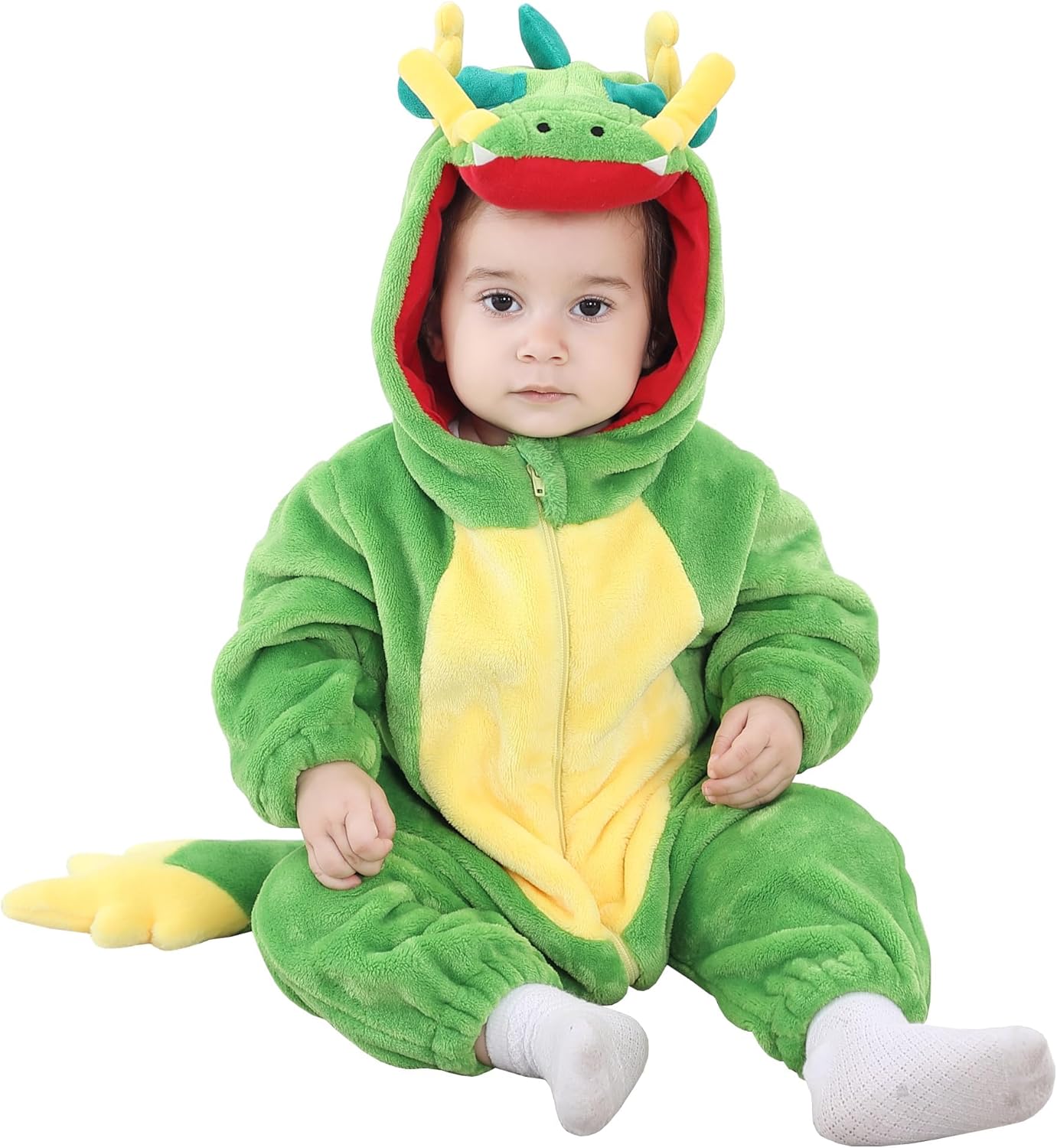 TONWHAR Baby Animal Costume Hooded Romper Jumpsuit