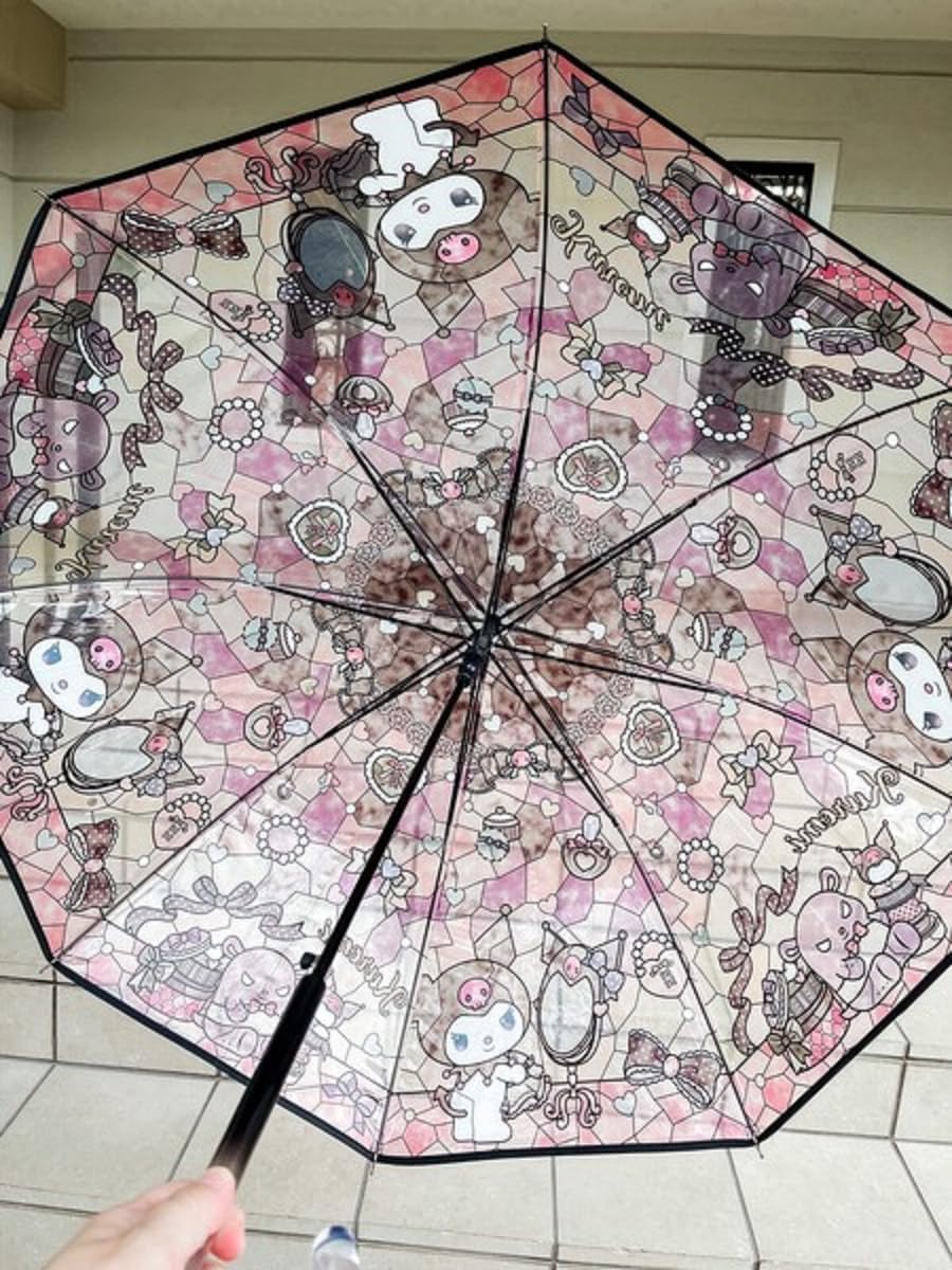 RRI Cartoon Kawaii Stainedglass K Uromi Stick Umbrella