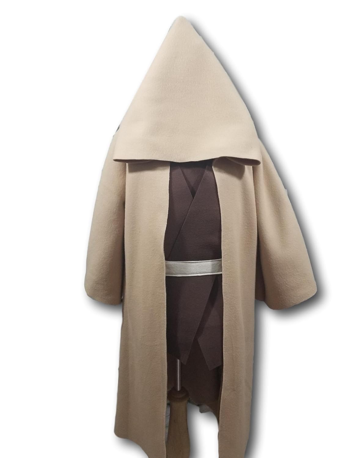Deluxe Galaxy Wars Tan Hooded Robe Costume for Kids and Adults