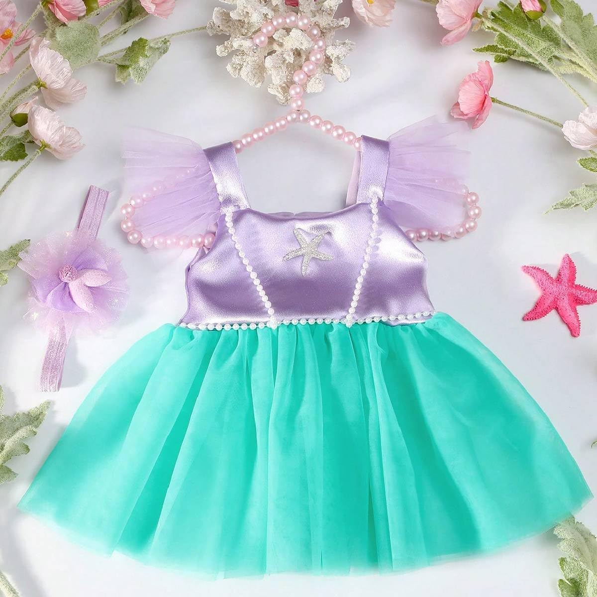Vomdrok Newborn Girl Photo Costume Romper Skirt