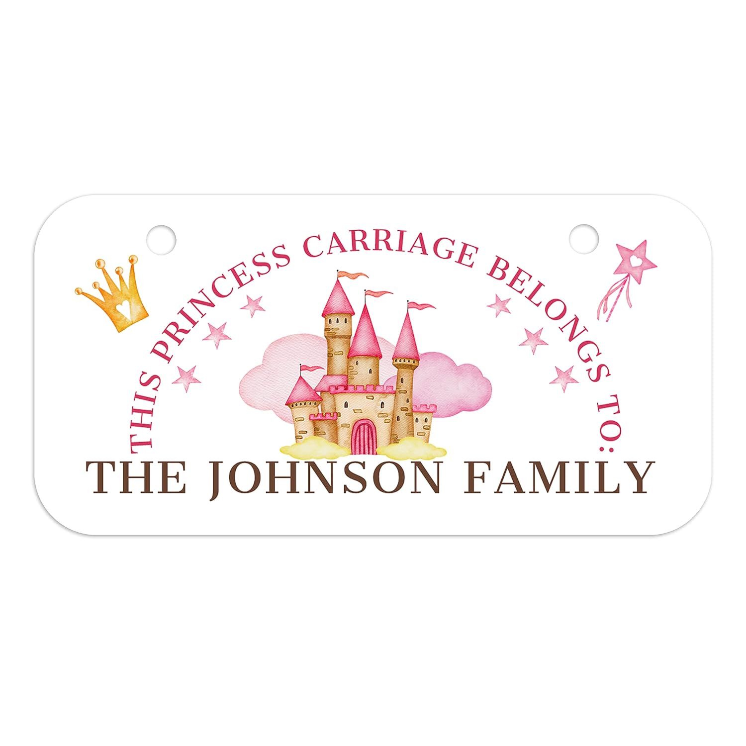 Artvibe Personalized Stroller Name Tag Custom Sign