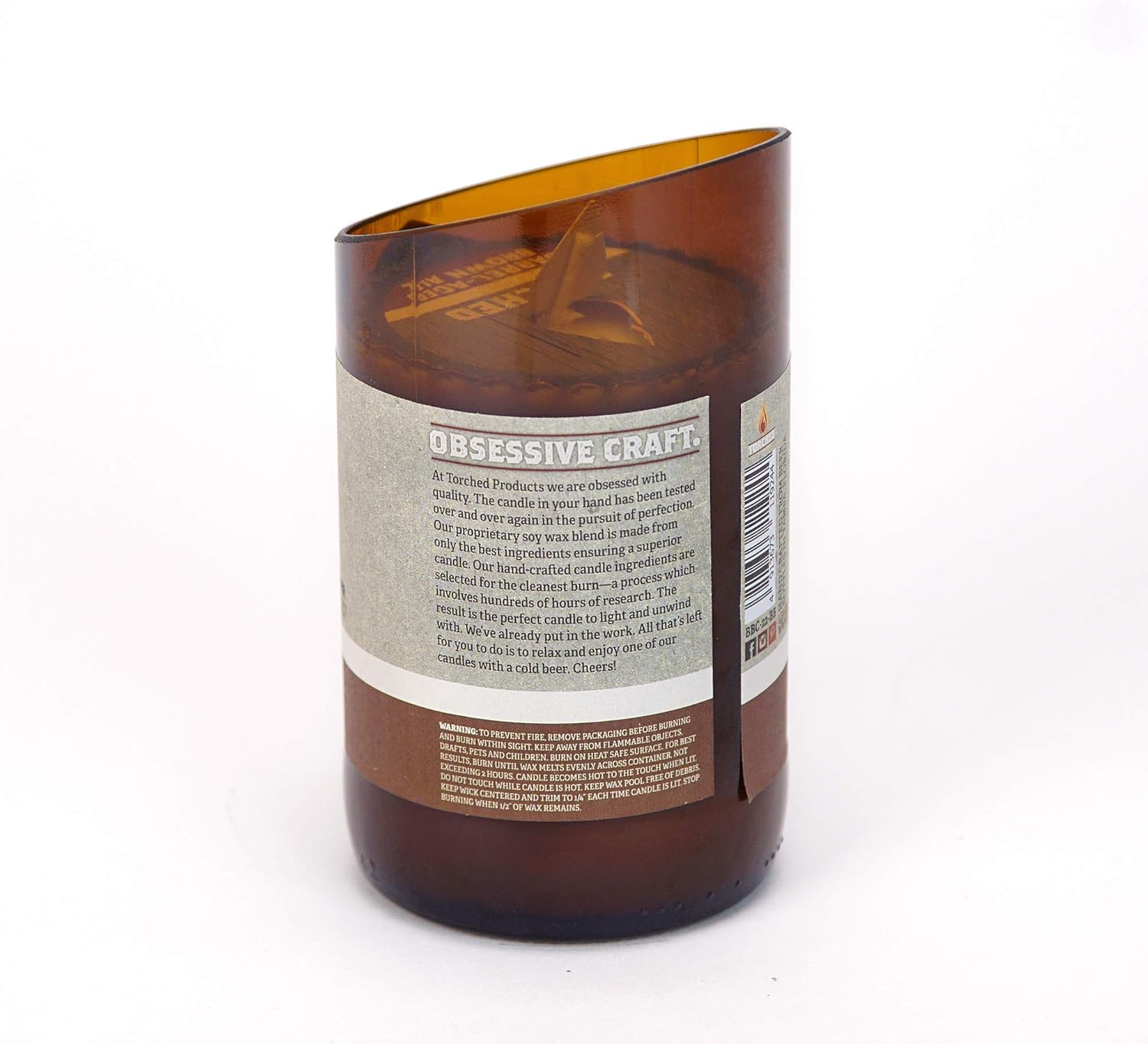 Torched Beer Scented Candles - Barrel-Aged Brown Ale 11 oz