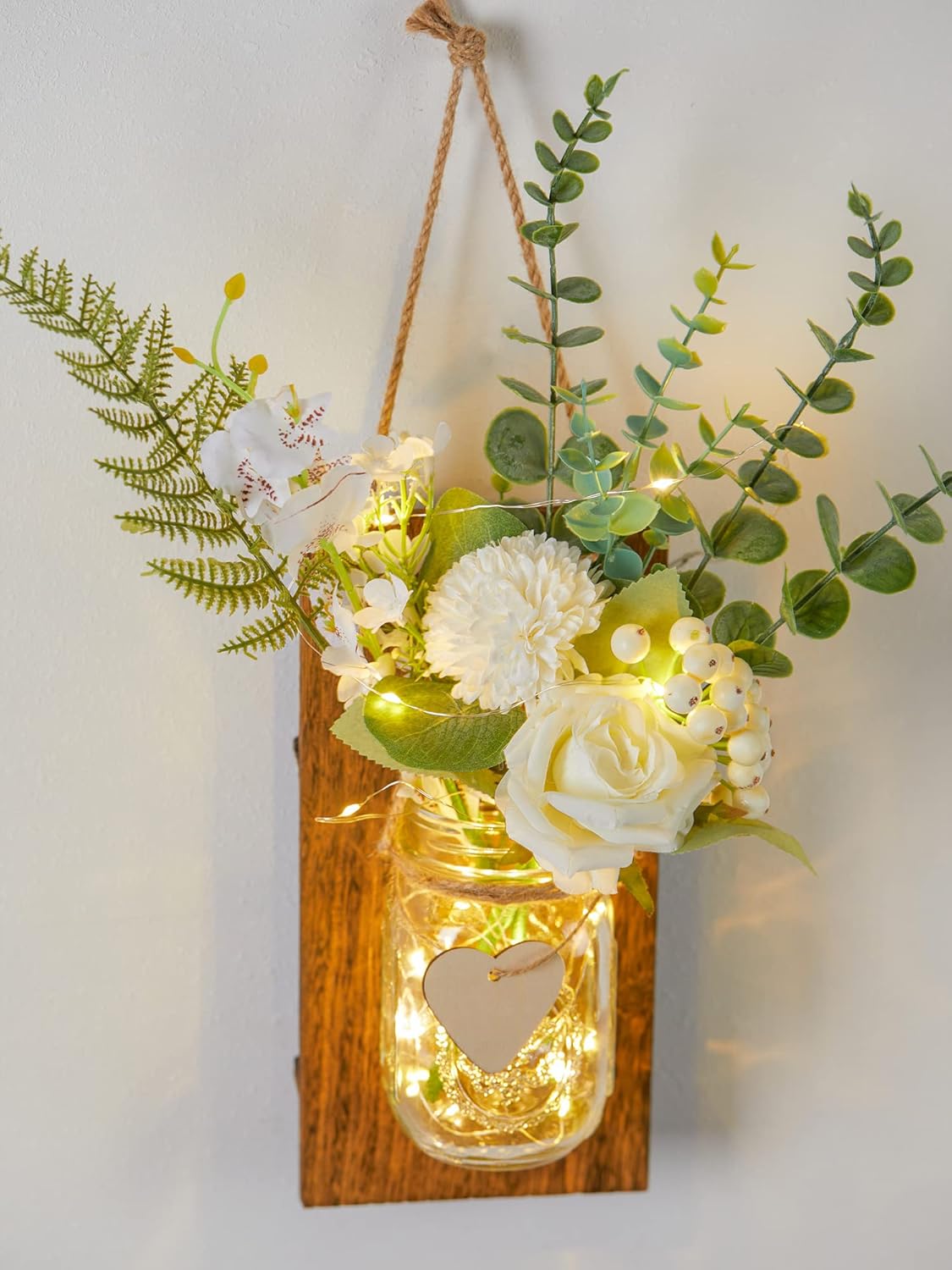 Party Joy Decor Jars with LED Lights and Flowers