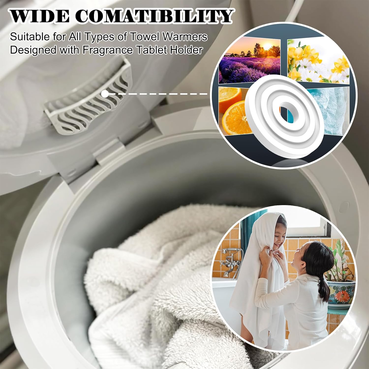 CYGCL 12 Pack Lavender Scented Towel Warmers Discs