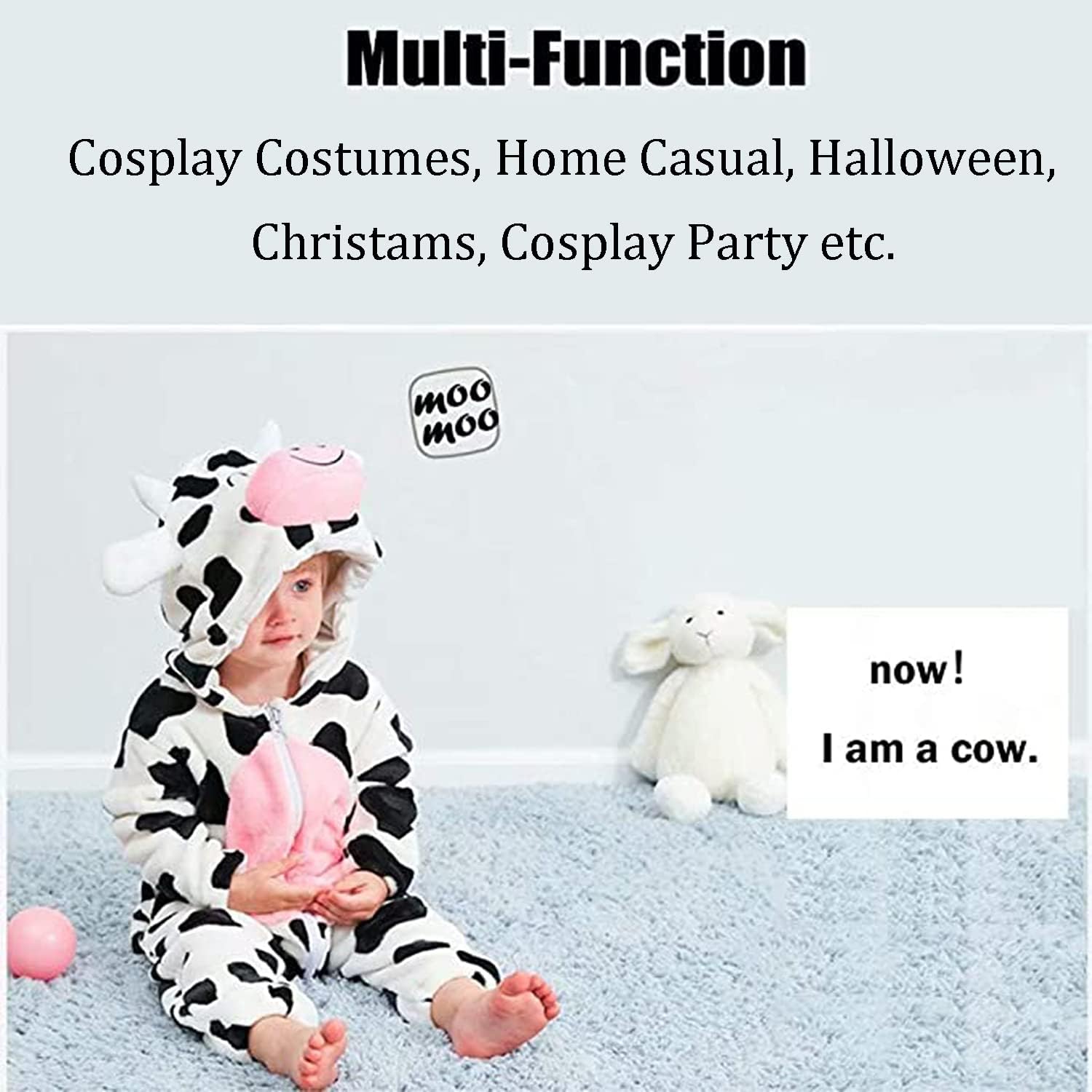 Baby Animal Costume Romper for Halloween 1-60 Months