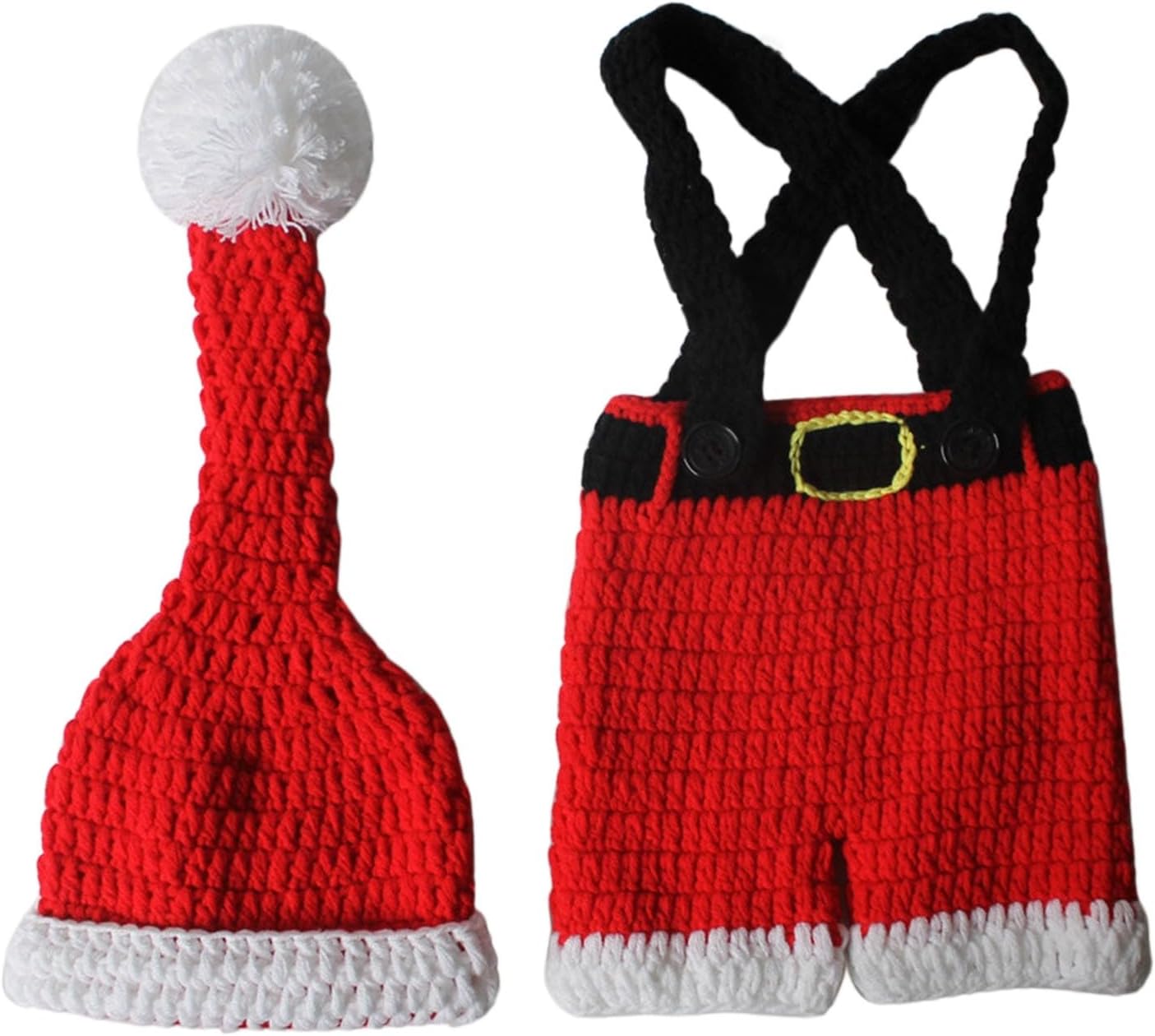 Cute Christmas Crochet Baby Boy Girl Outfit Set 1