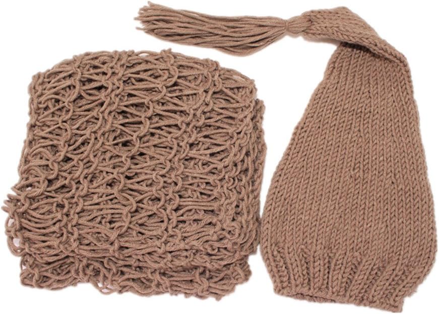 Matissa Newborn Baby Crochet Costume Hat and Wrap Set