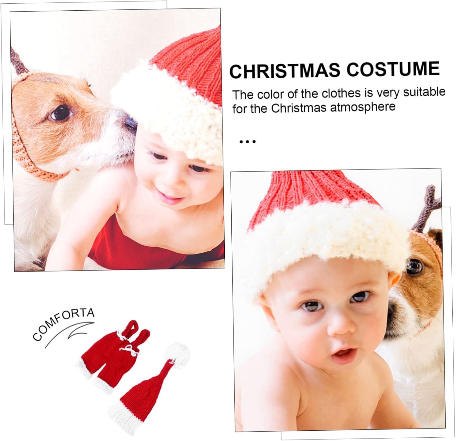 LIFKOME Christmas Baby Outfit Set Handmade Cotton
