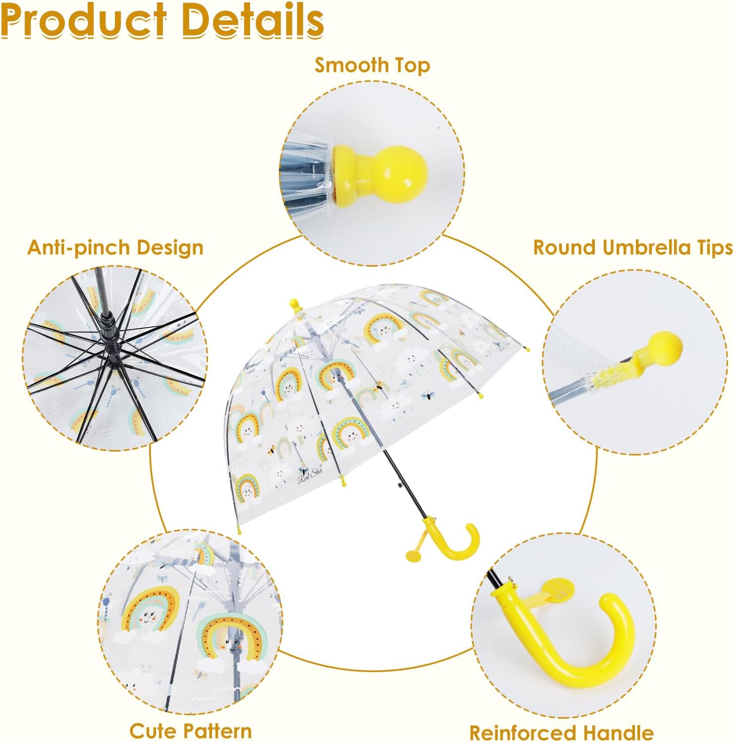 Clear Bubble Umbrella for Kids - Safe and Fun