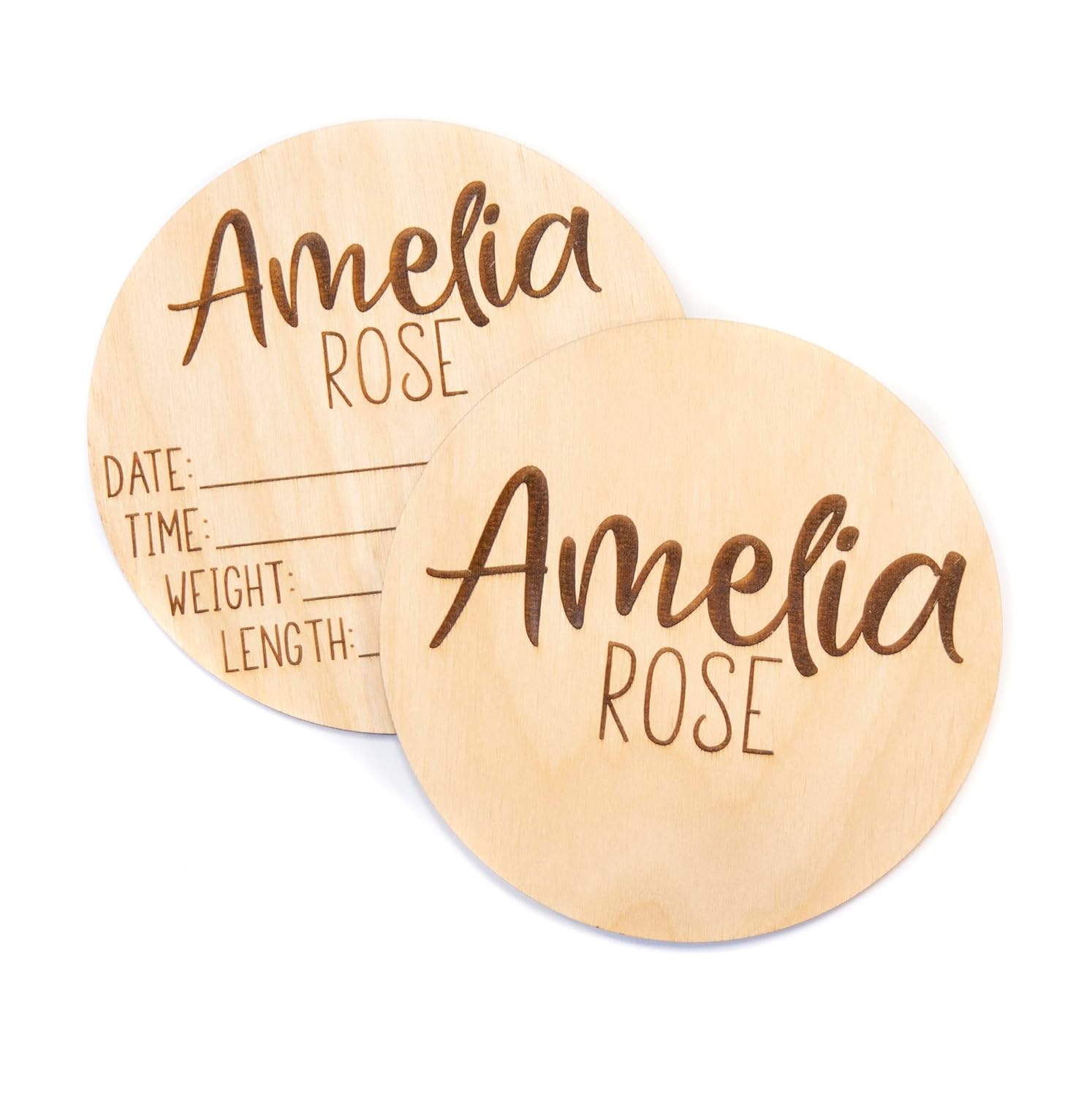 Personalized Double Sided Baby Announcement Sign for Hospital 1