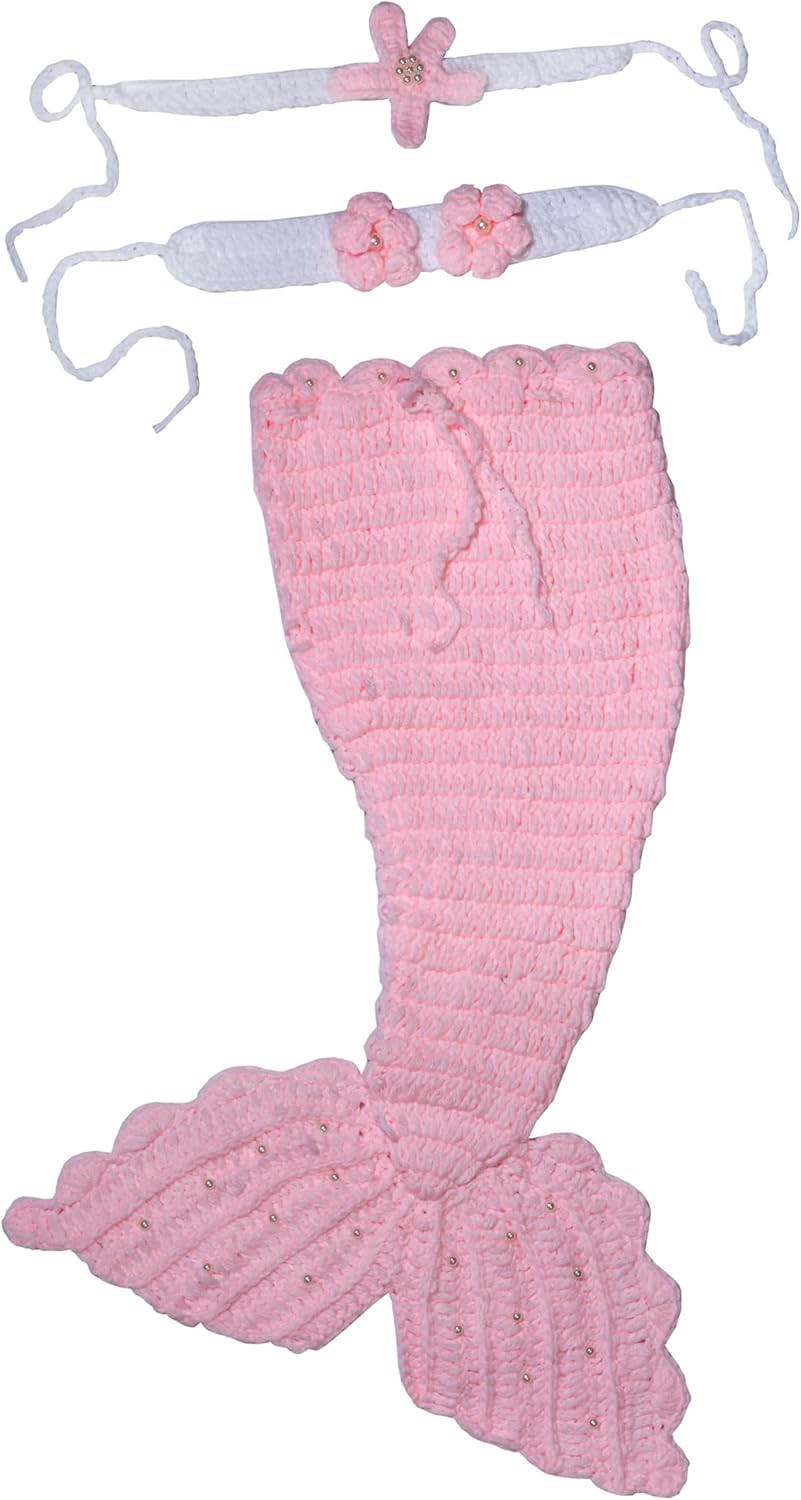 Matissa Newborn Baby Little Mermaid Costume Hat Outfit
