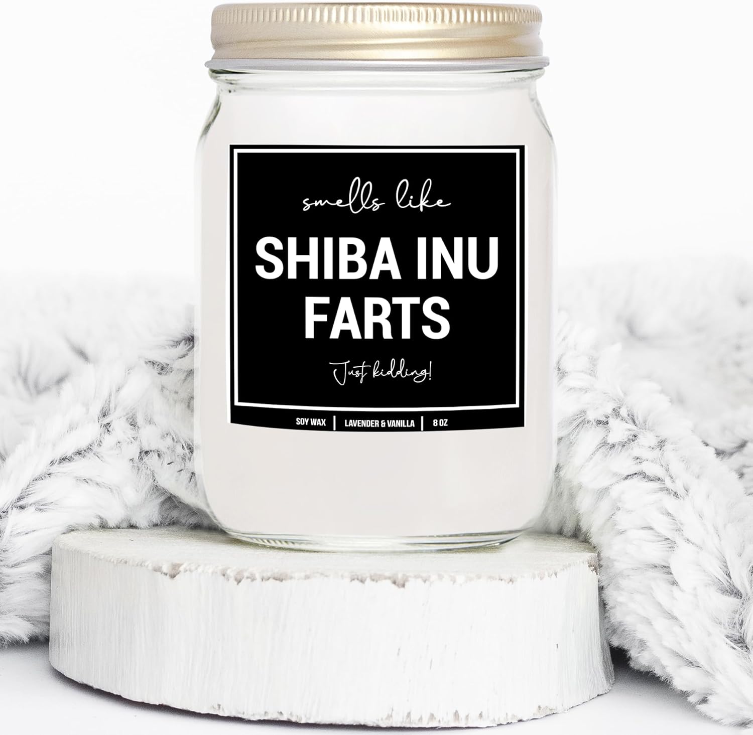 YouNique Designs Shiba Inu Lavender Vanilla Candle