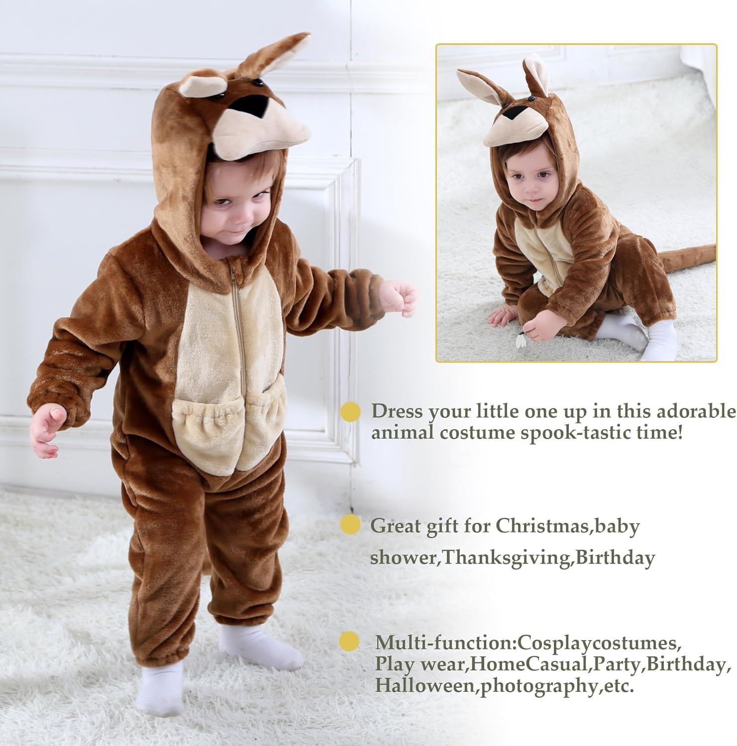 TONWHAR Baby Animal Costume Romper for Boys Girls