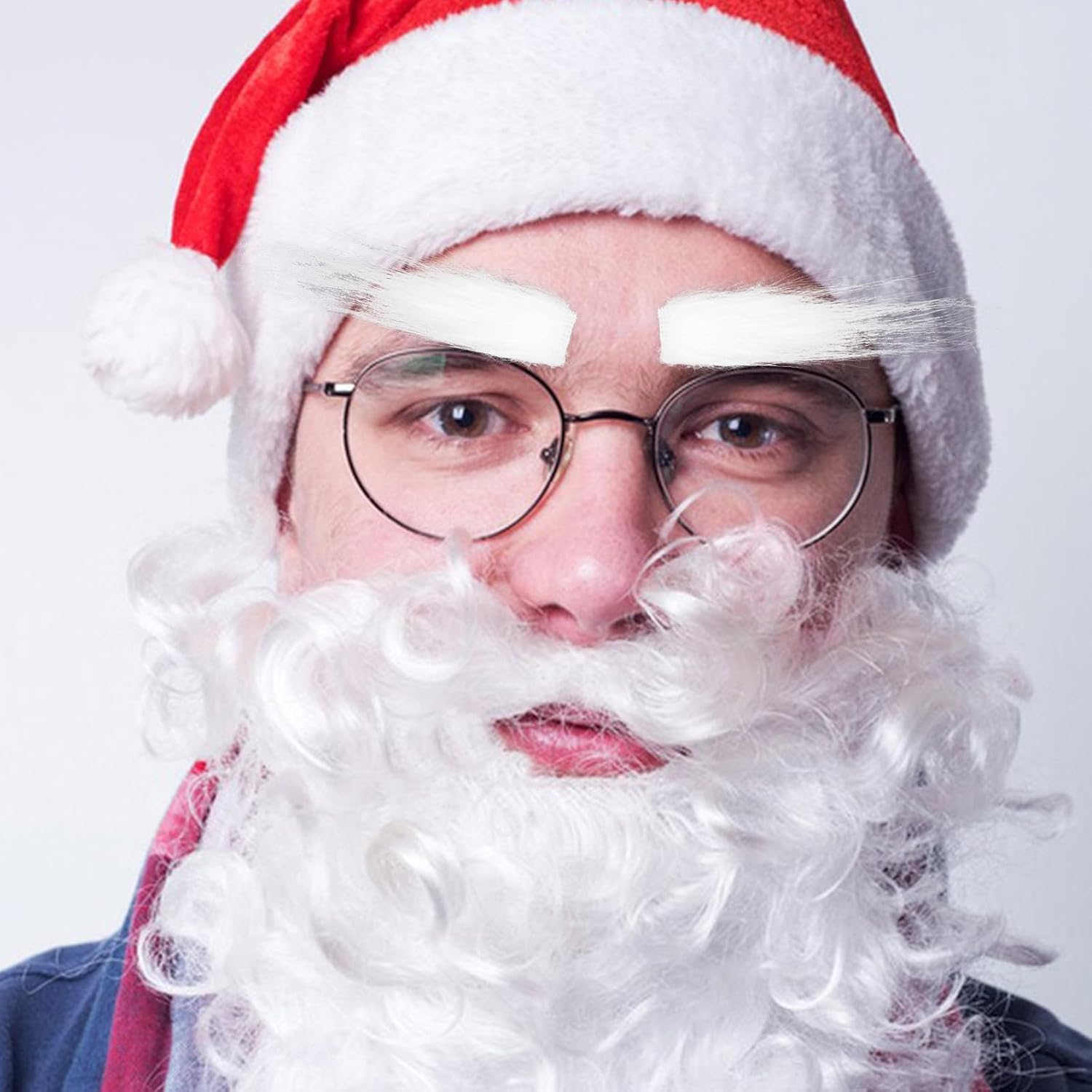 Abaodam Santa Claus Fake Eyebrows for Christmas Costume
