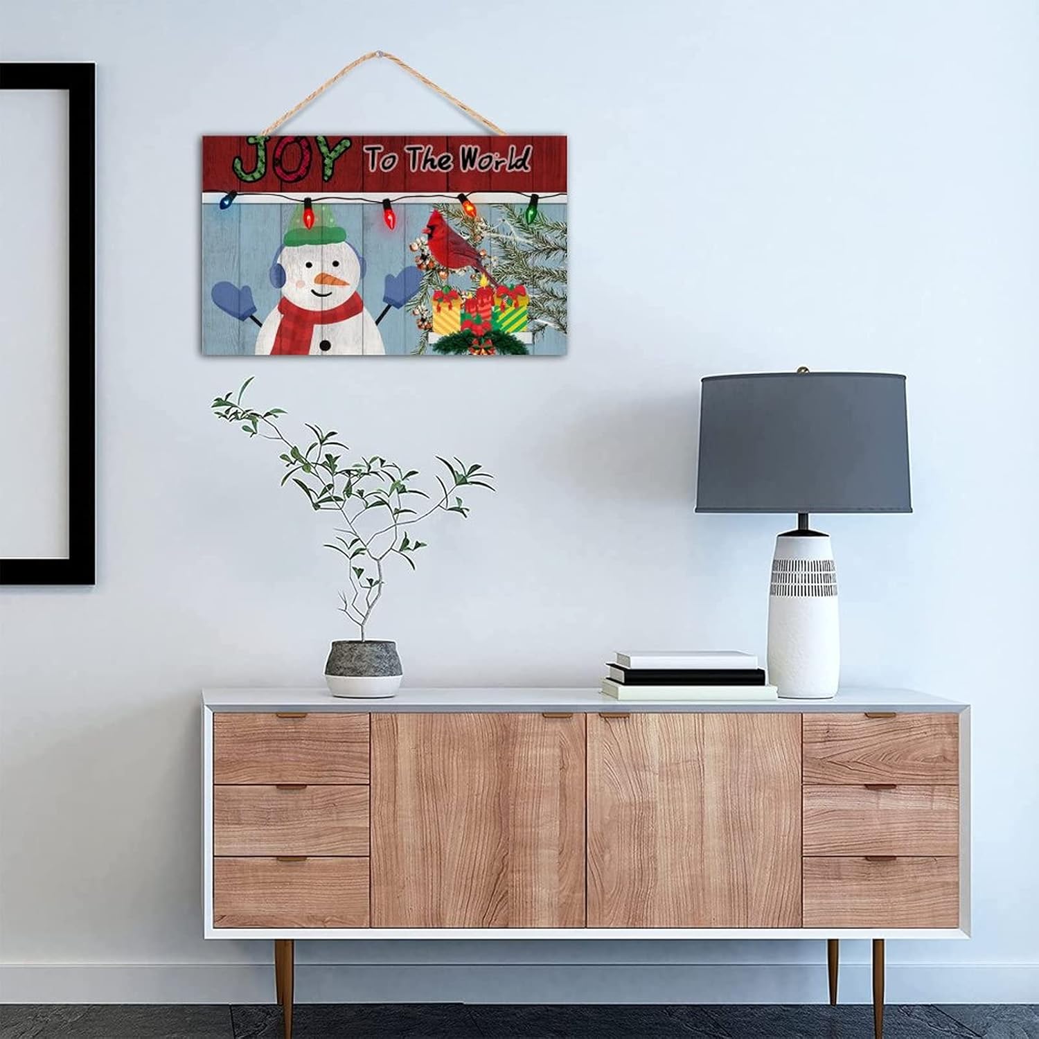 TEANFUN Joy to the World Wood Sign 12x20 Inch