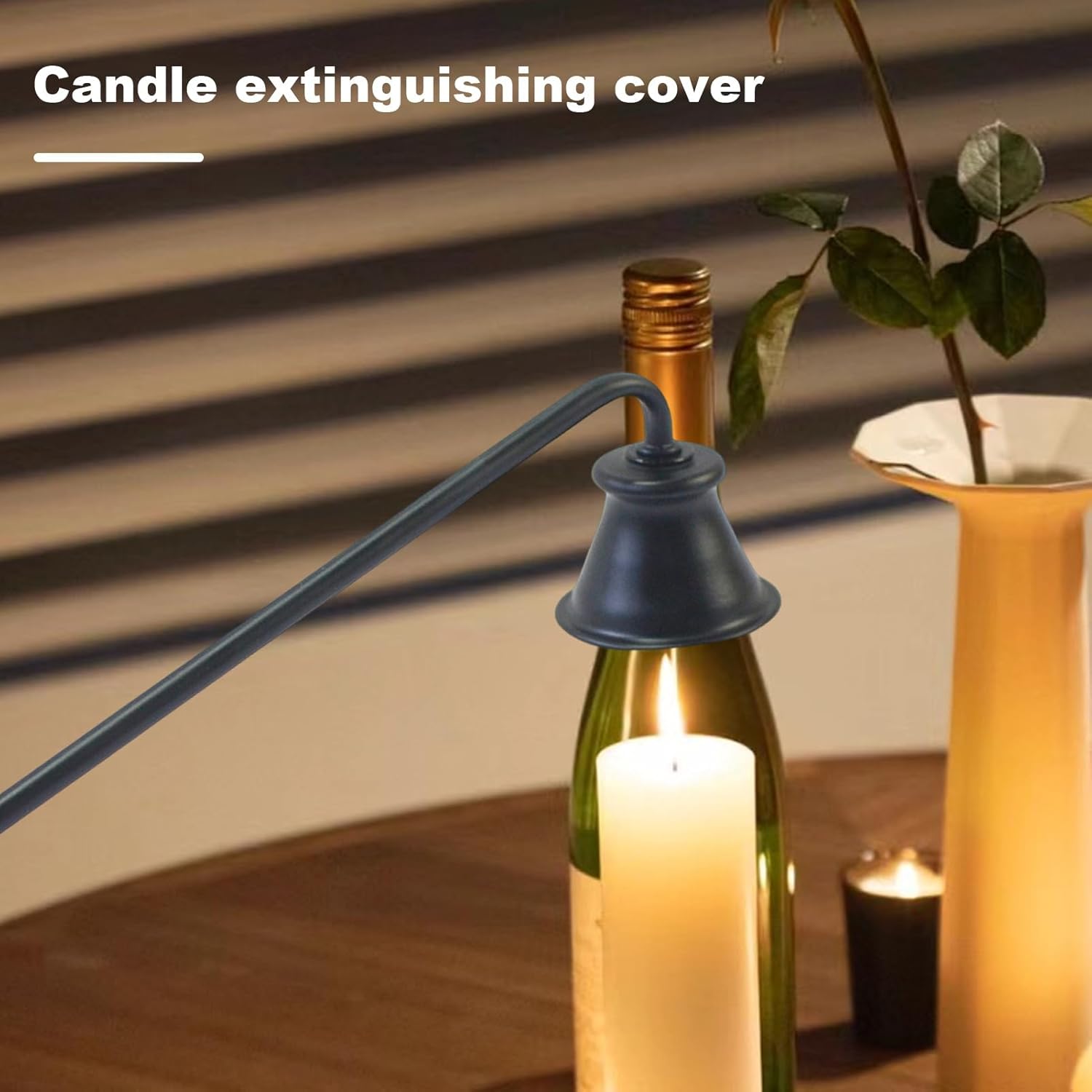 Tainrunse Candle Snuffer Stainless Steel Trumpet Shape Extinguisher
