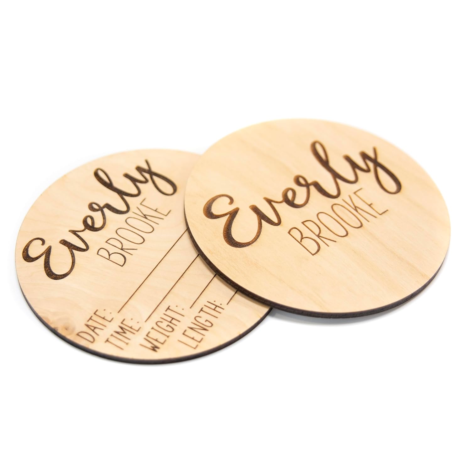 Personalized Double Sided Baby Announcement Sign for Hospital