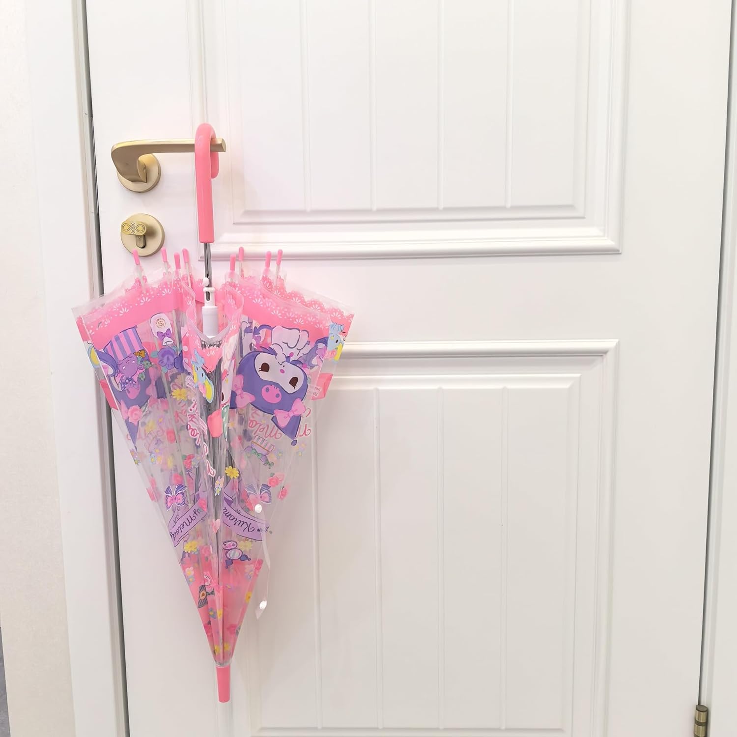 RRI Melody Cute Cartoon Vinyl Stick Umbrella for Kids 1