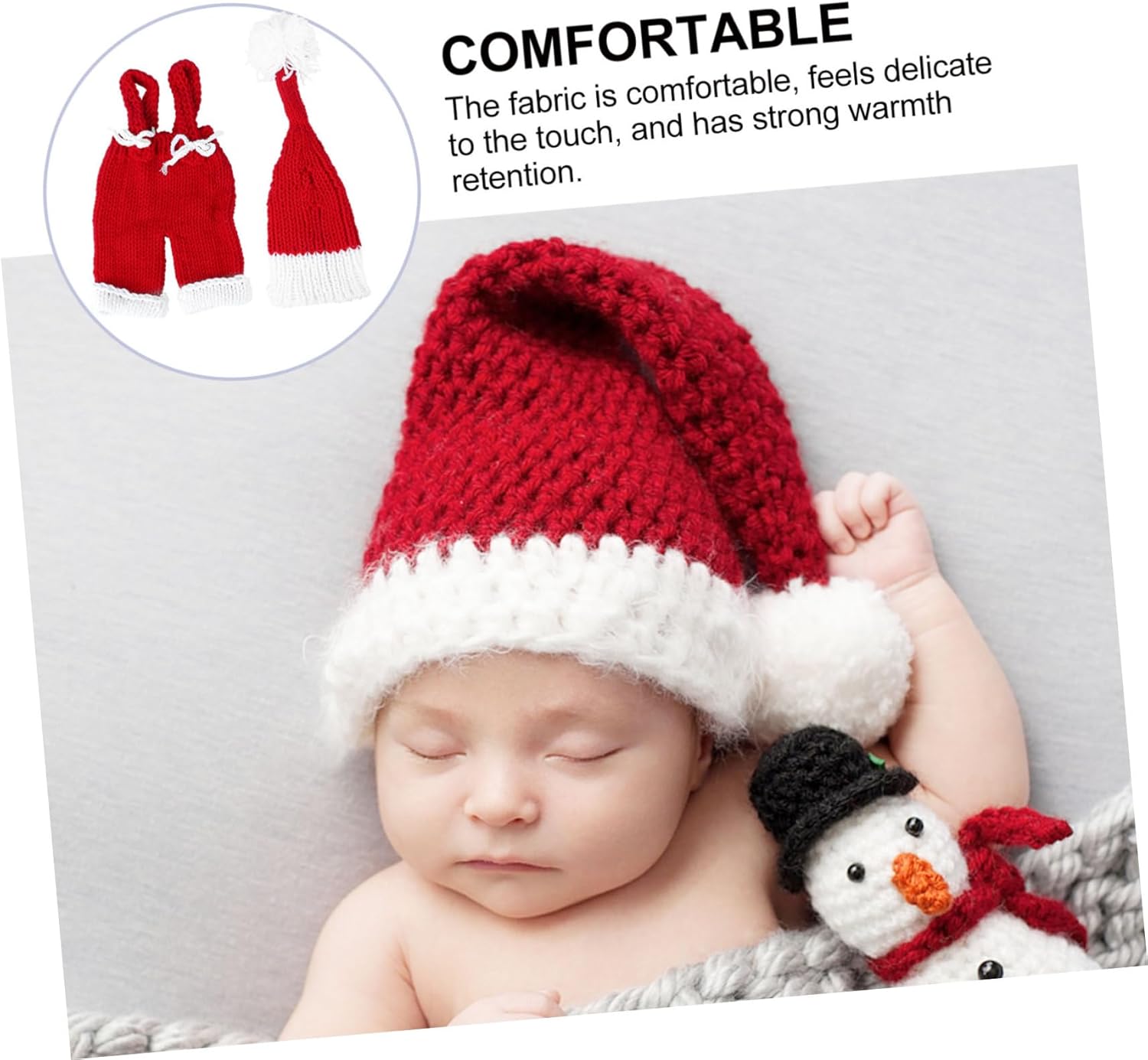 LIFKOME Christmas Baby Outfit Set Handmade Cotton