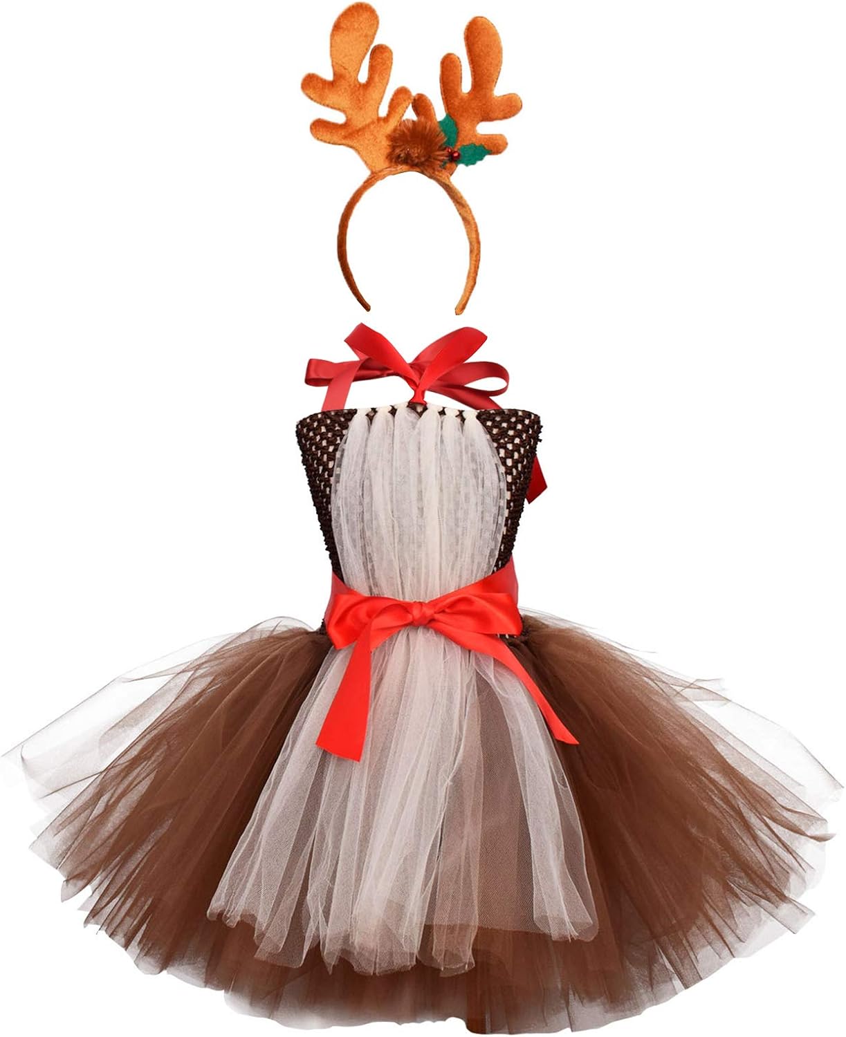 Toddler Girls Christmas Giraffe Costume Party Dress