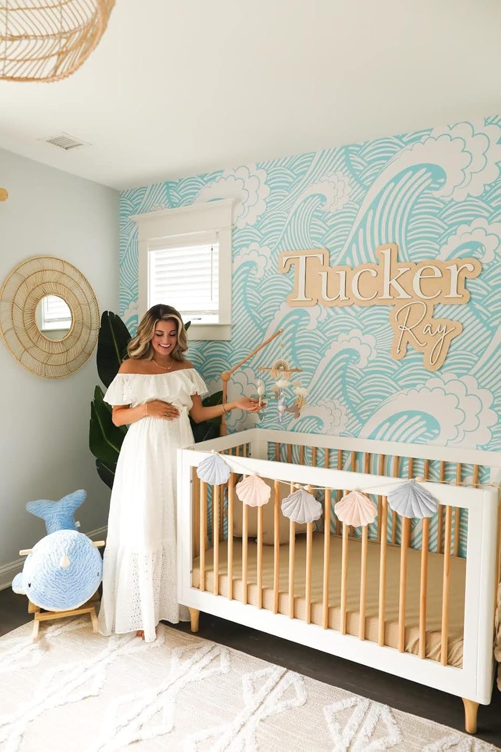 Large Wood Name Sign for Baby Room Decor