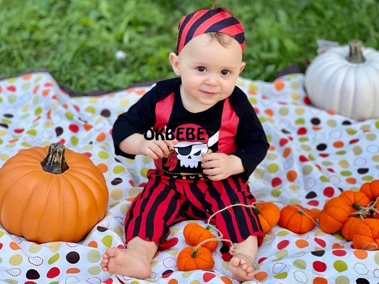 Baby Boys Pirate Costume Halloween Outfit
