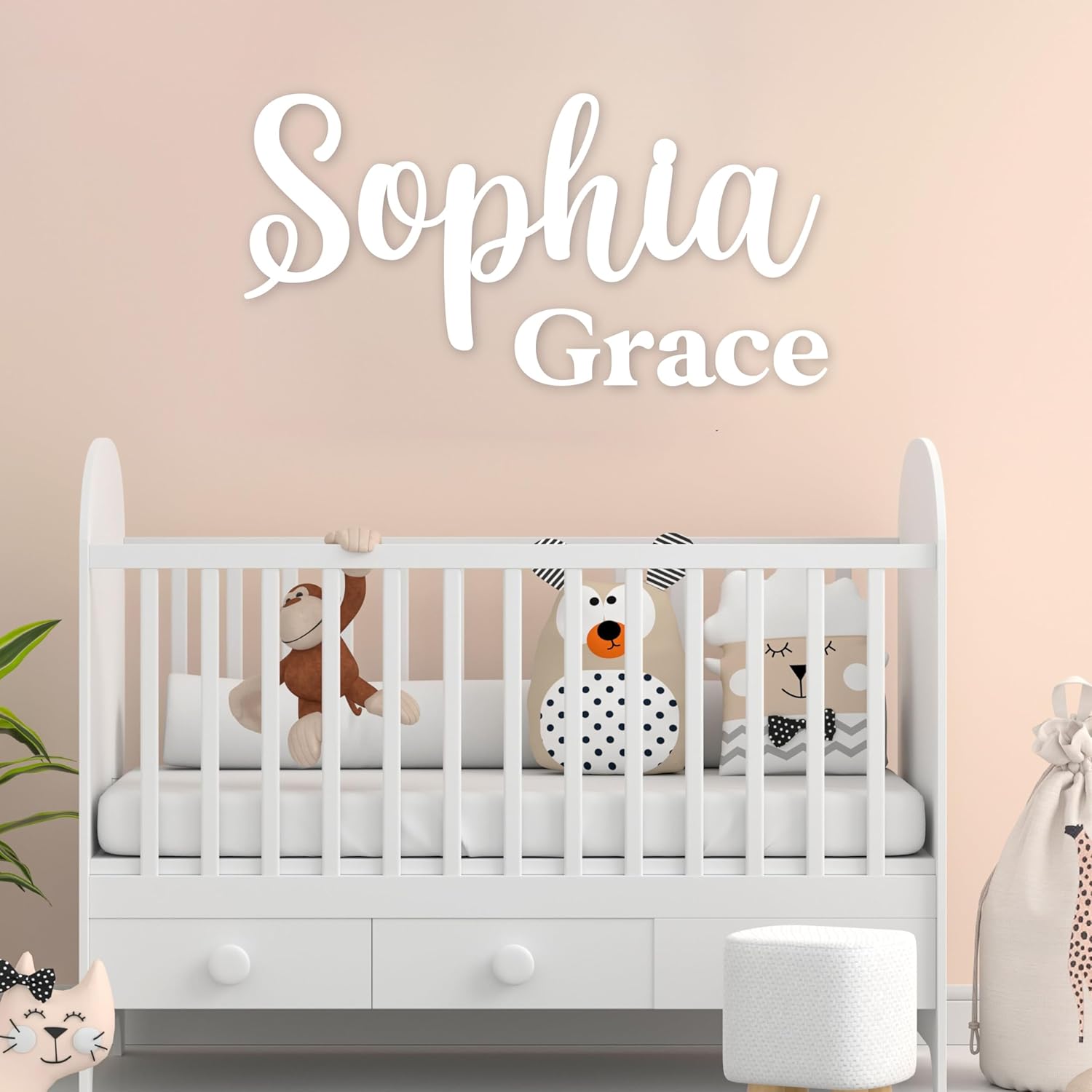 Yippee Daisy Baby Boy Name Sign - Custom Wooden Decor