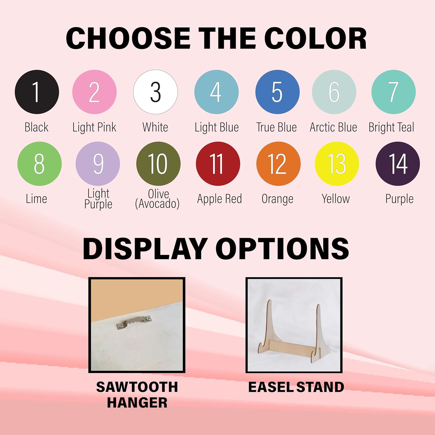 Baby First Year Photo Keepsake Sign with Easel Stand