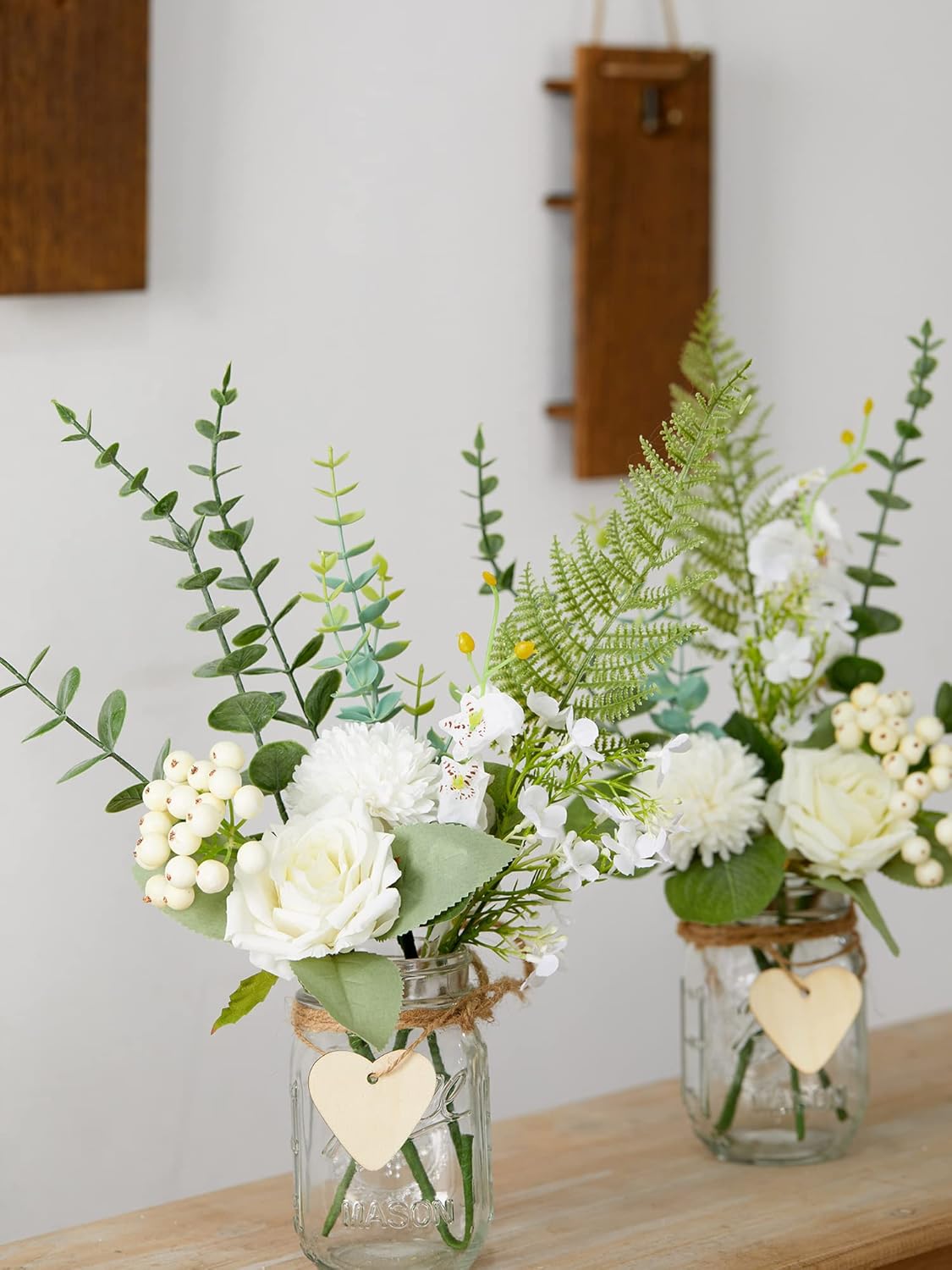 Party Joy Decor Jars with LED Lights and Flowers