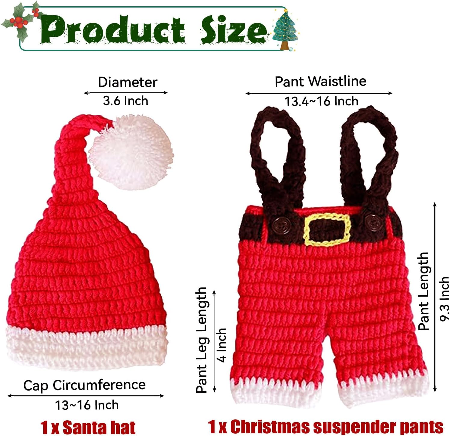 AIXIANG Handmade Baby Christmas Costume Set