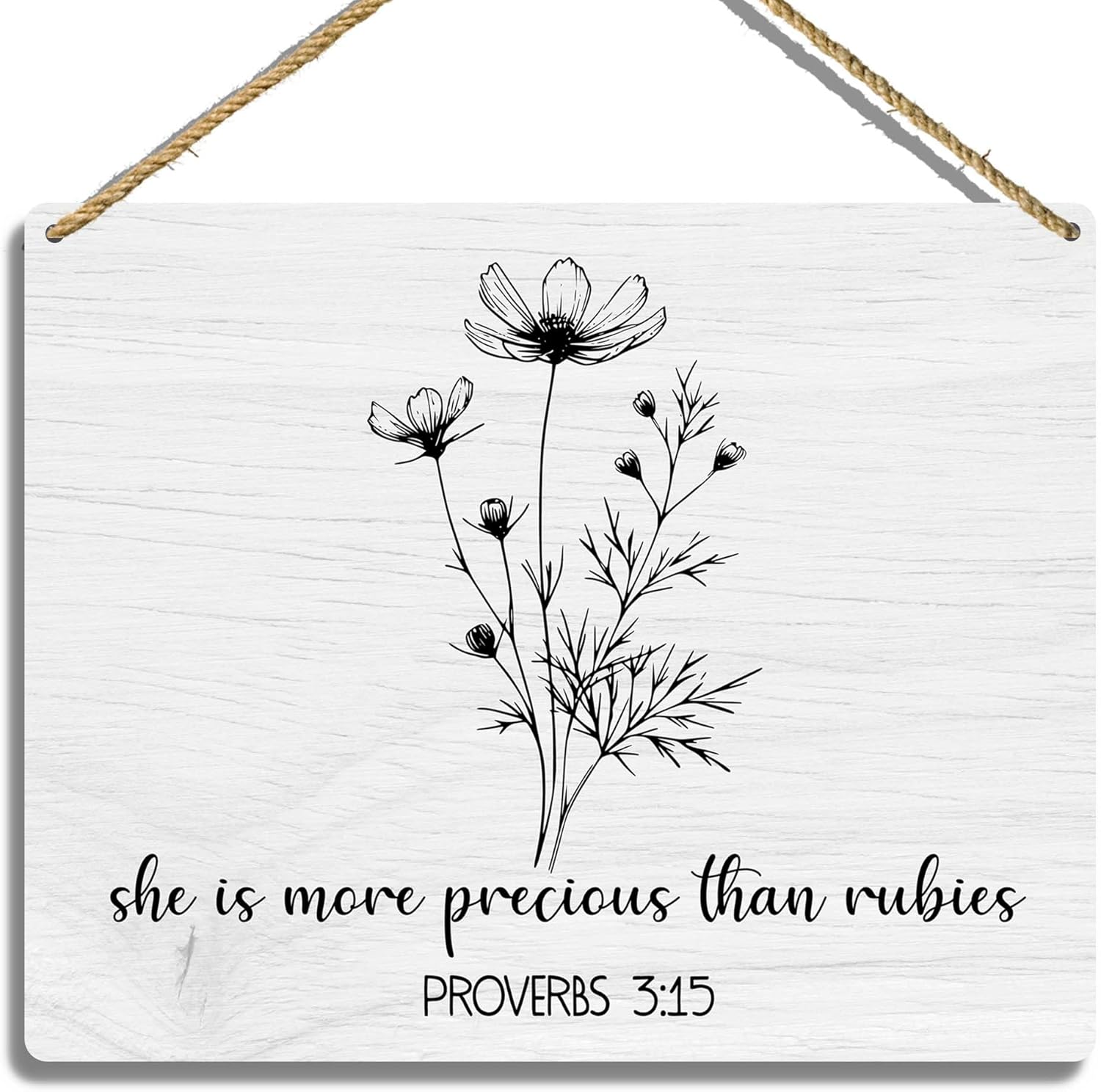Sahjzk Girl Nursery Decor Wooden Scripture Hanging Sign 1