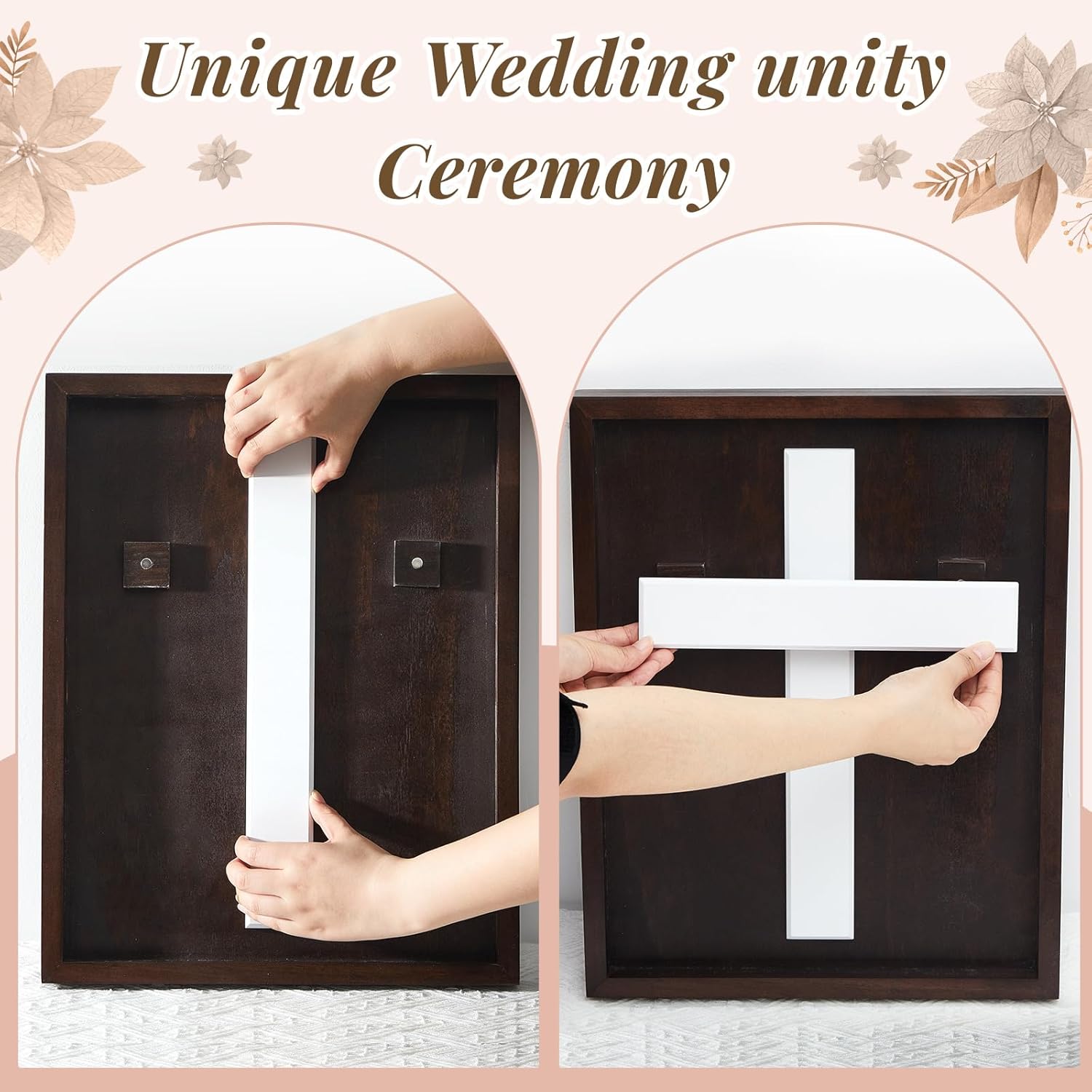 18x14 Inch Rustic Wooden Cross Wedding Gift