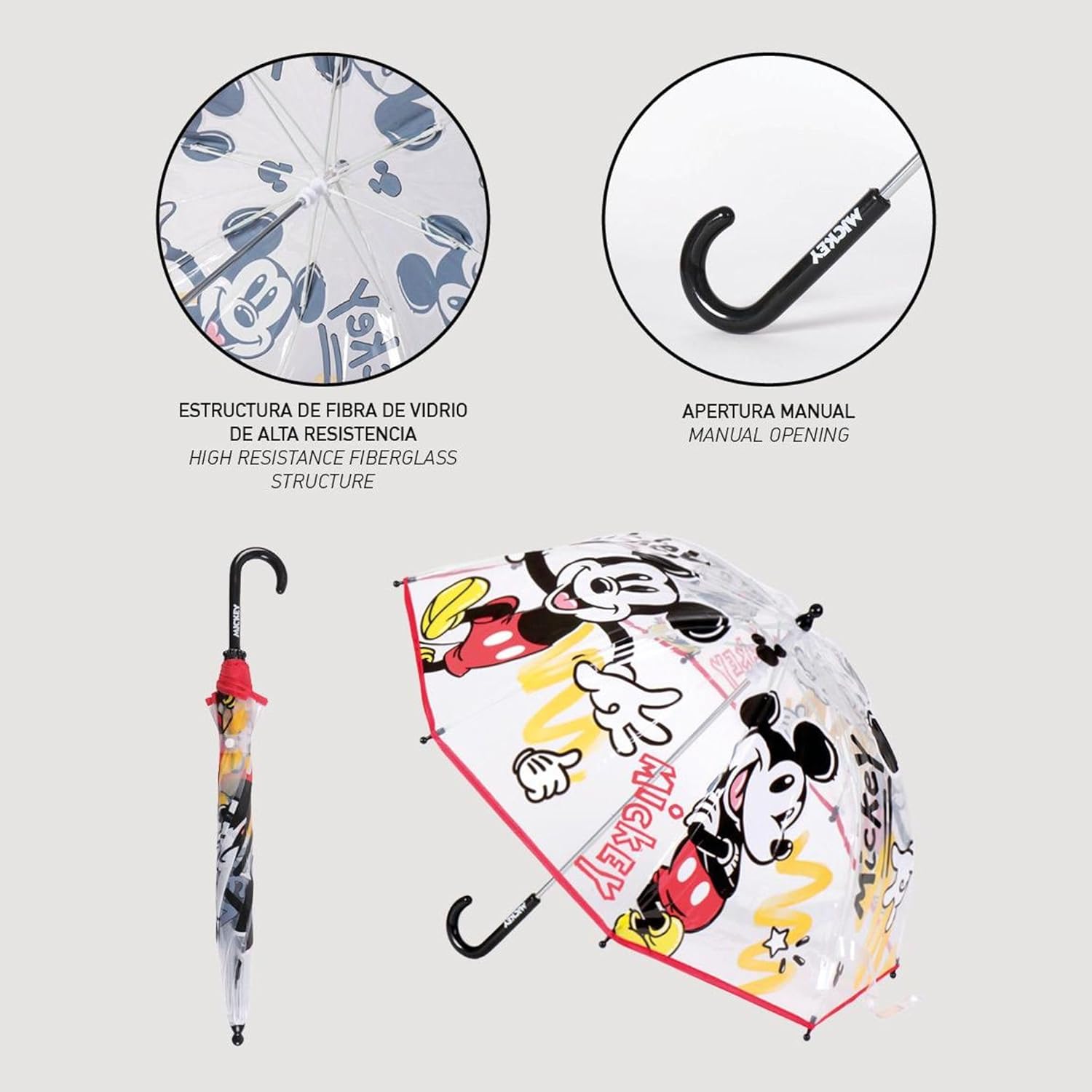 Mickey Mouse Bubble Umbrella - Fun Durable