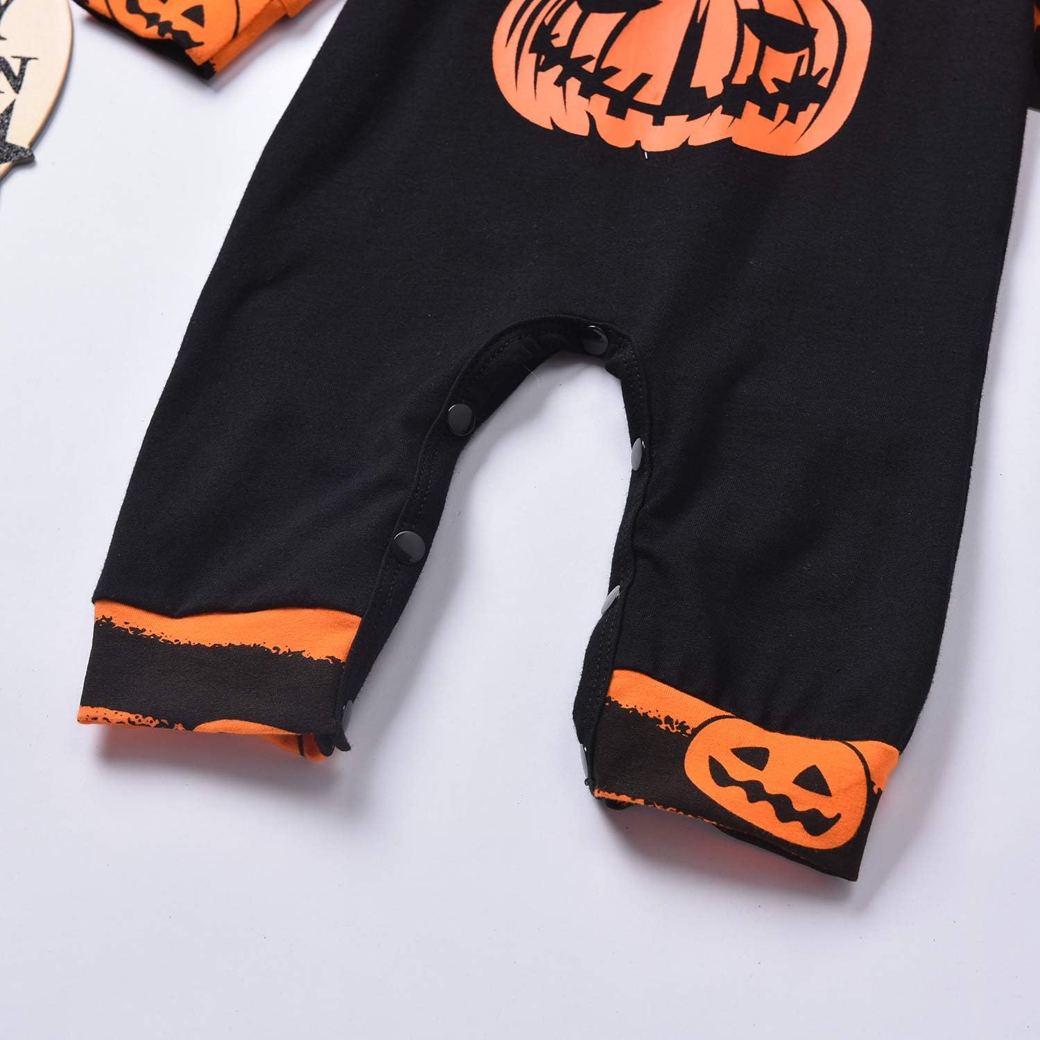 Aalizzwell Baby Halloween Hooded Romper for Toddler Boys Girls