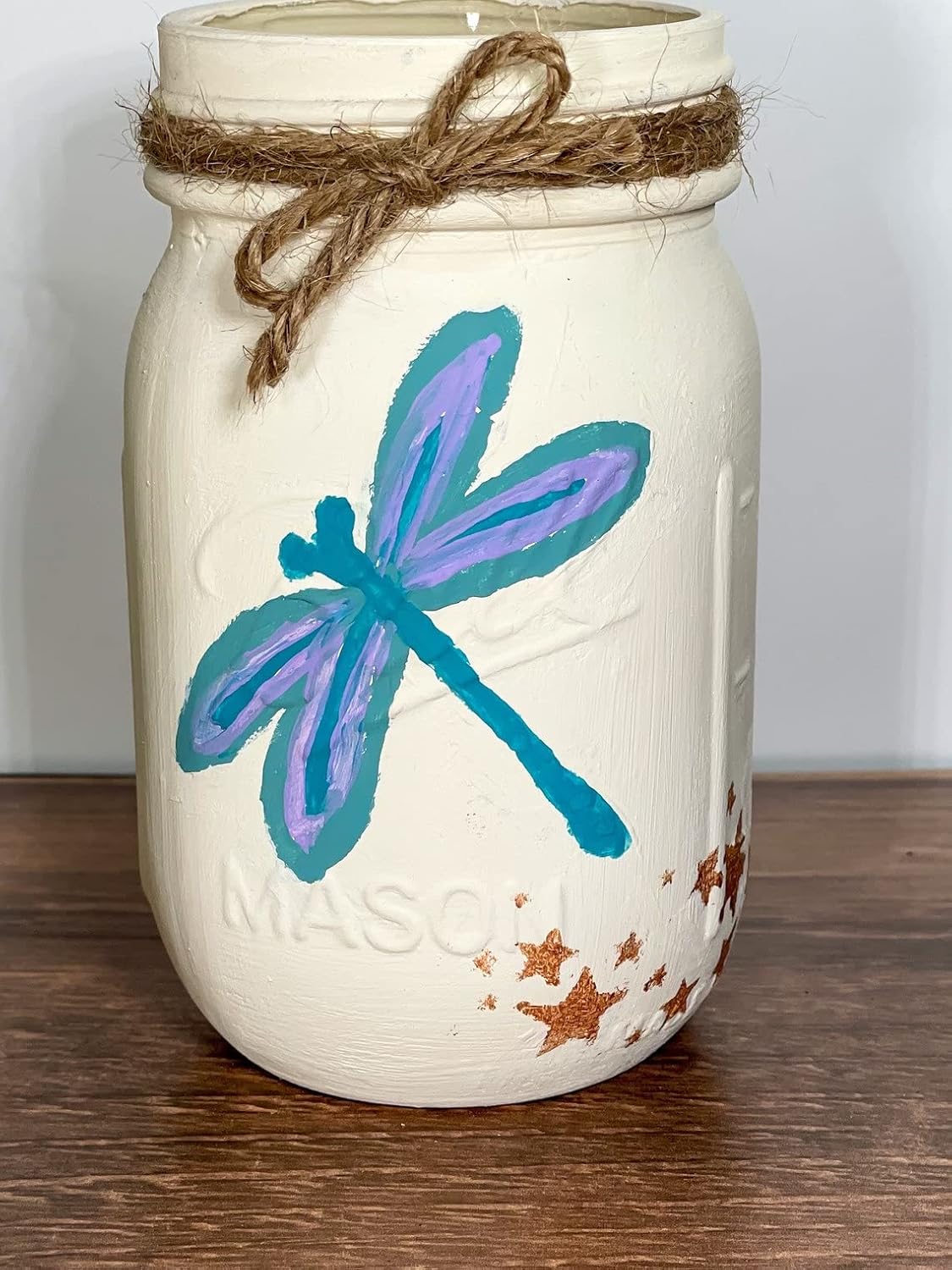 Redwood Home Dragonfly Painted Mason Jars Set of 3