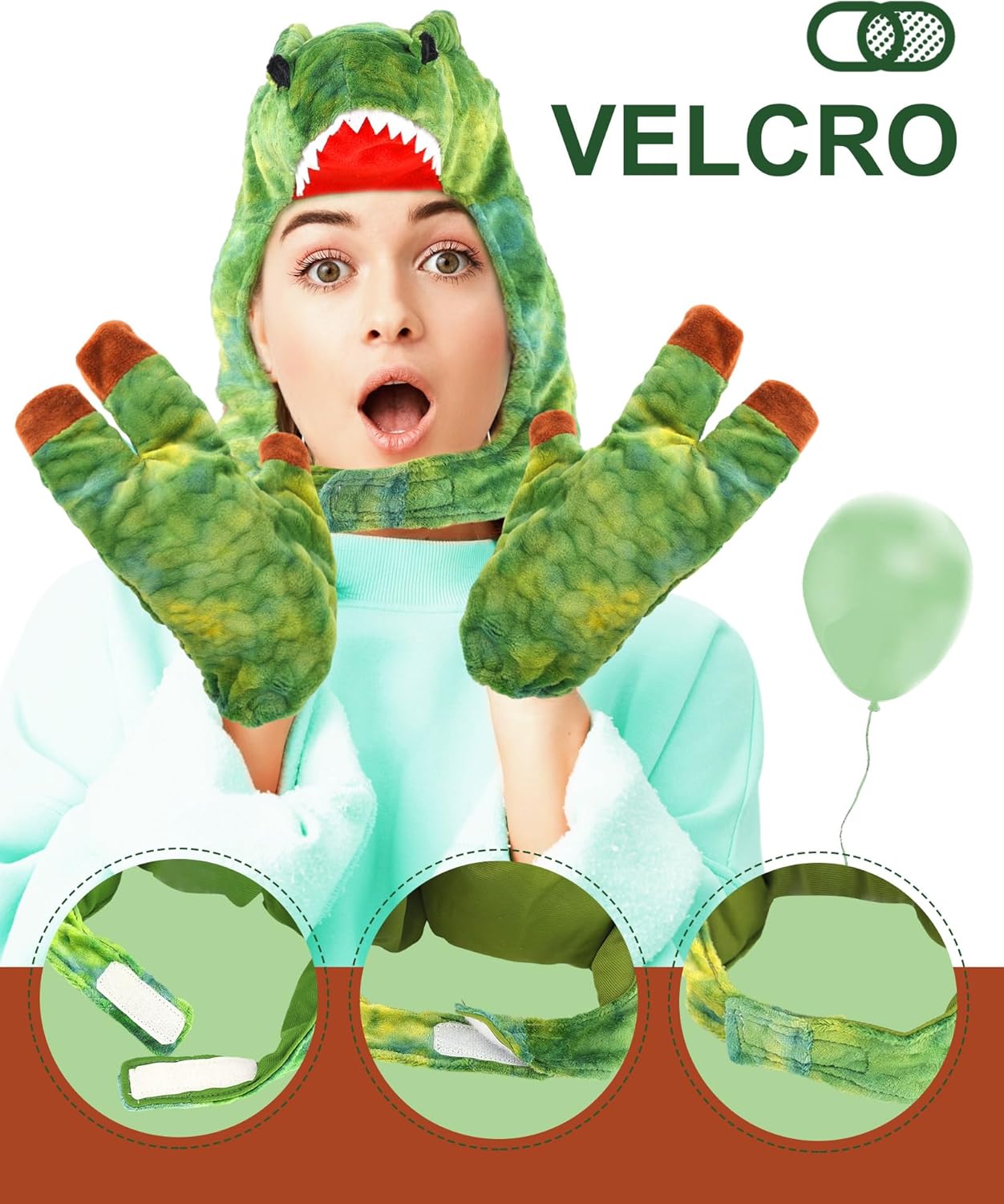 Roicaholy Dinosaur Costume Set for Kids