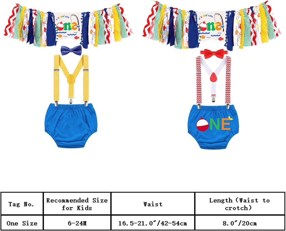 IZKIZF Baby 1st Birthday Costume Set with Highchair Banner