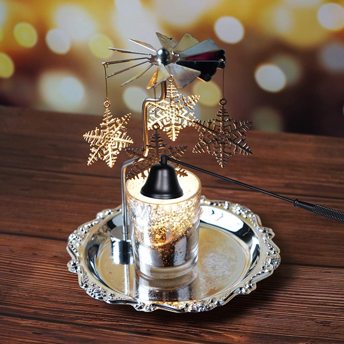 NEOYARDE Candle Snuffer - Black Stainless Steel Wick Extinguisher