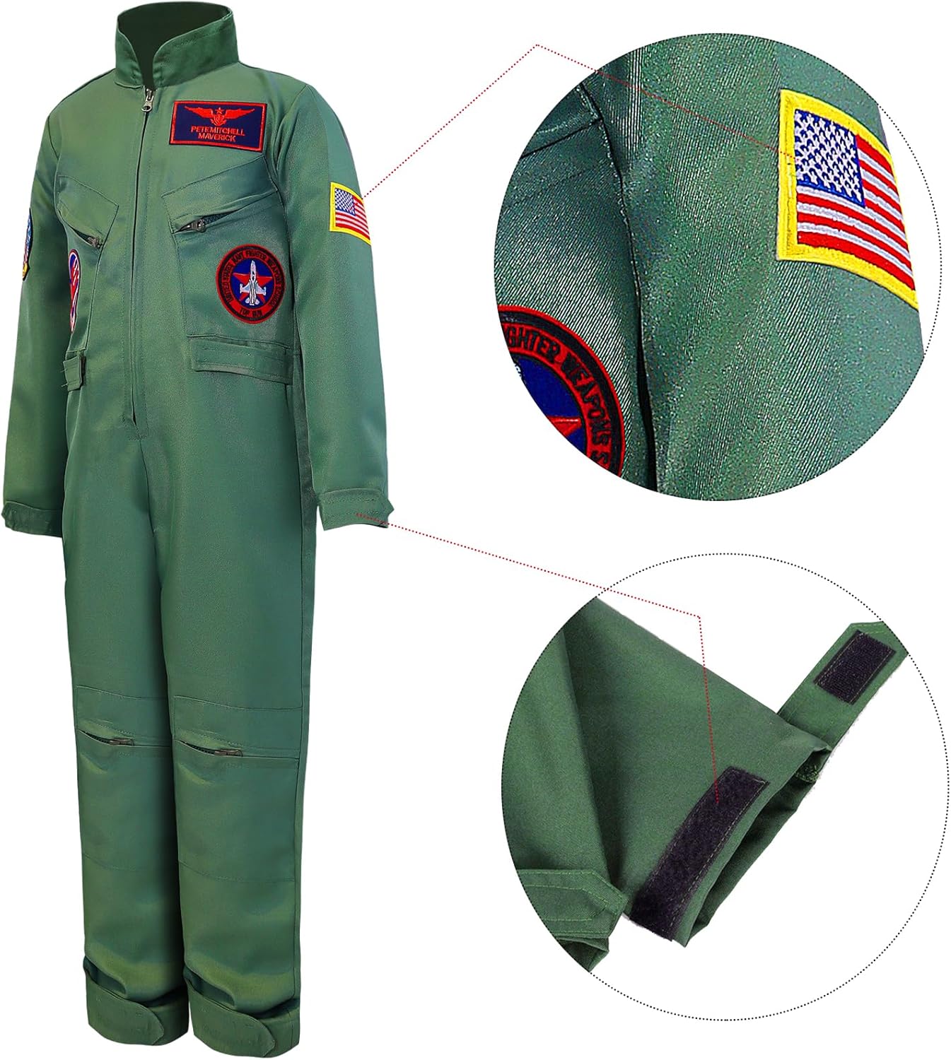 Fighter Pilot Costume Set for Kids Halloween