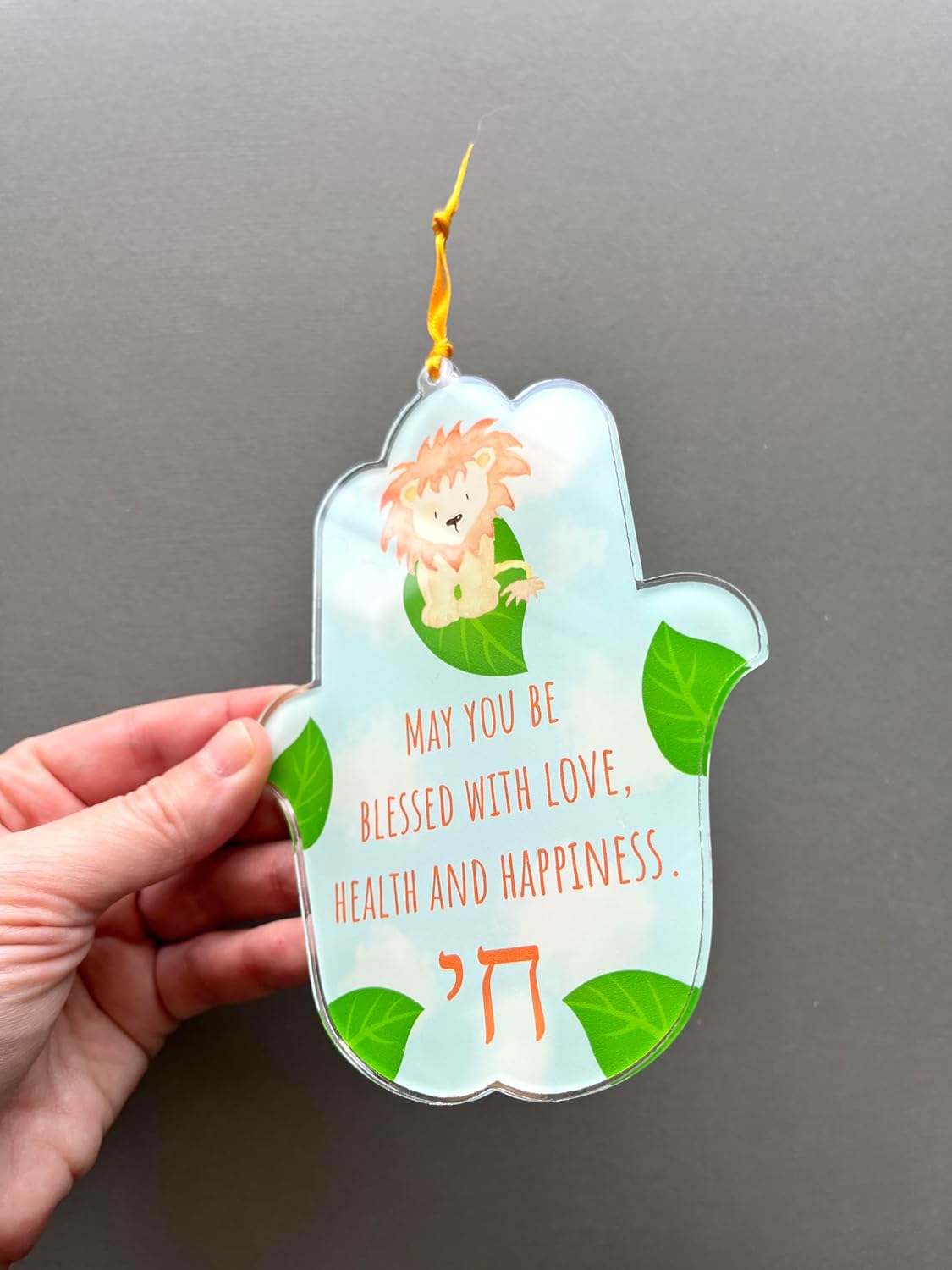 Lea Joelle Hamsa Wall Hanging - Lion Blessing Decor