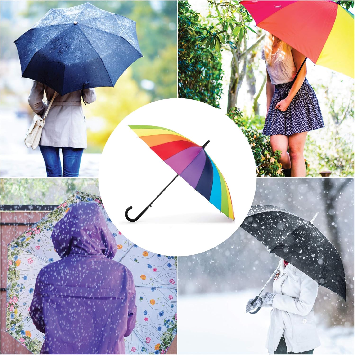 Totes Large Eco Auto-Open Stick Umbrella 1