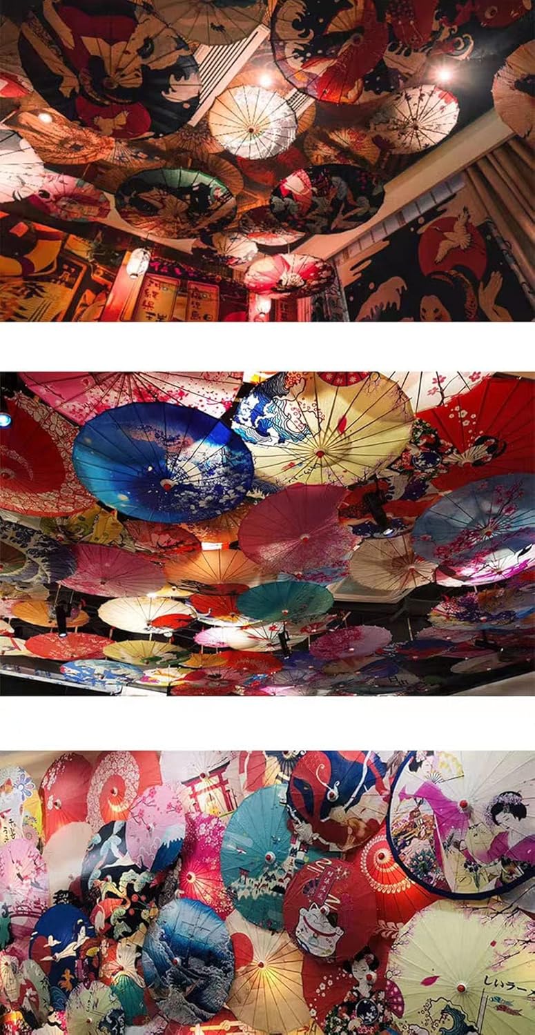 32 Bestage Handmade Oiled Silk Bamboo Umbrella