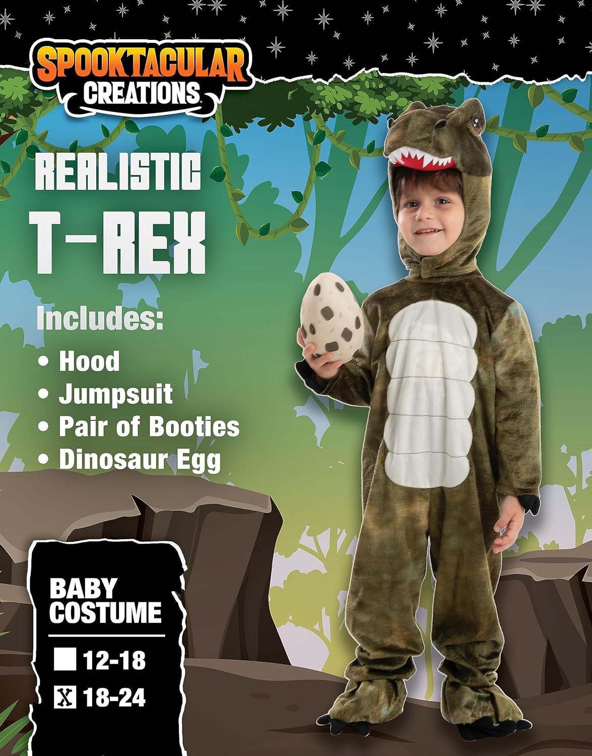 Spooktacular Halloween T-Rex Costume for Kids