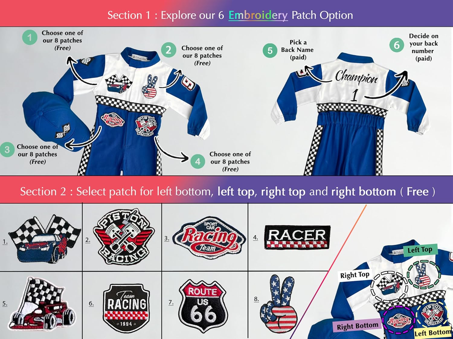 Handmade Race Car Driver Costume for Toddlers 1