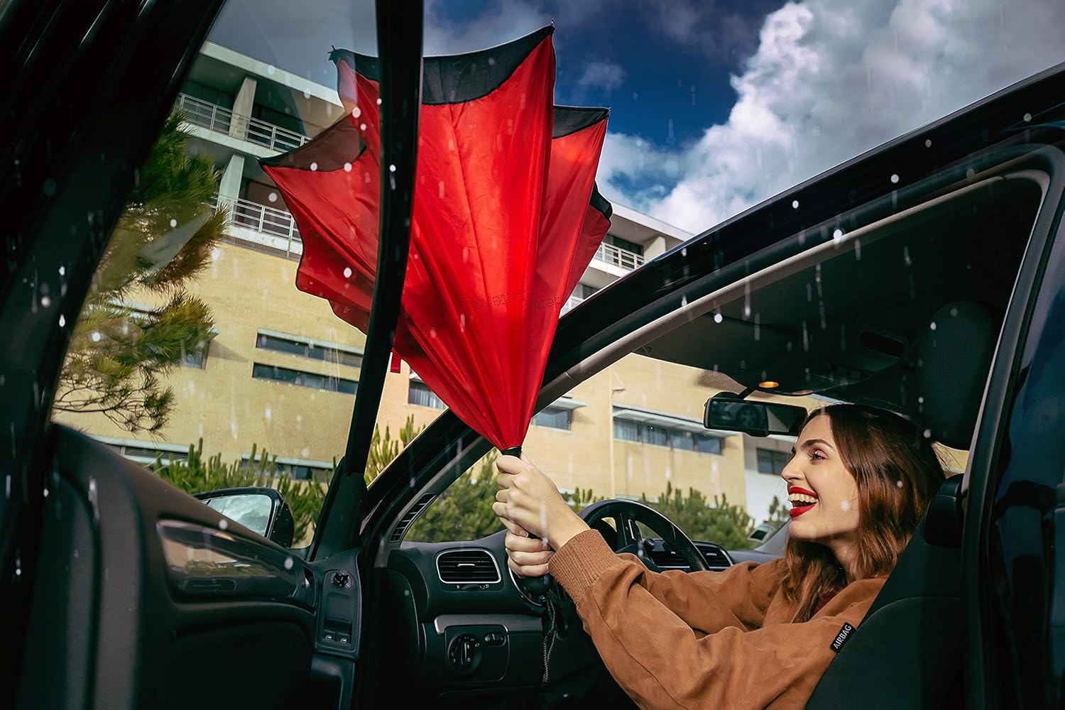 BetterBrella 415 Wide Reverse Open Stick Umbrella