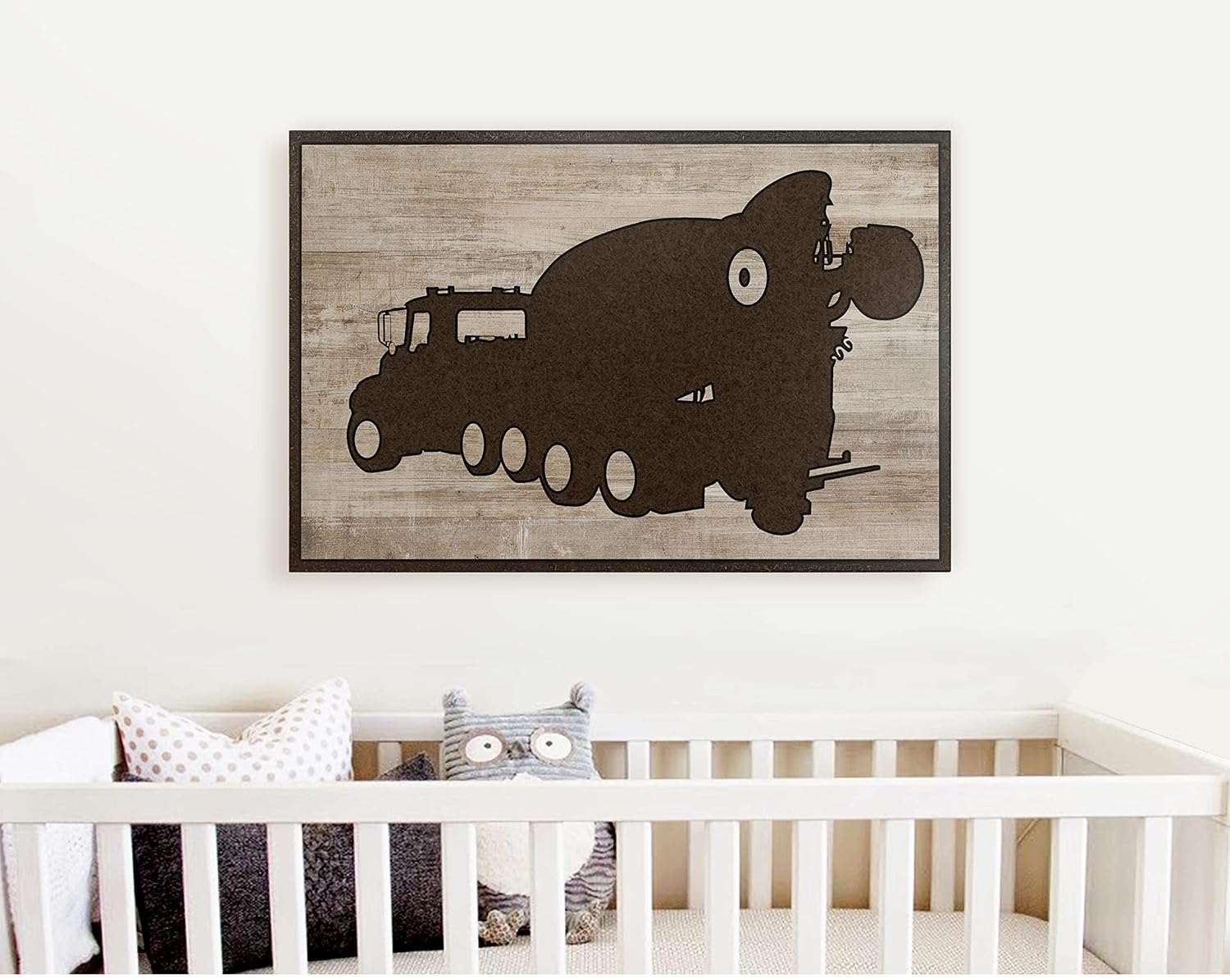 HowdyOwl Cement Truck Mixer Wall Art Decor