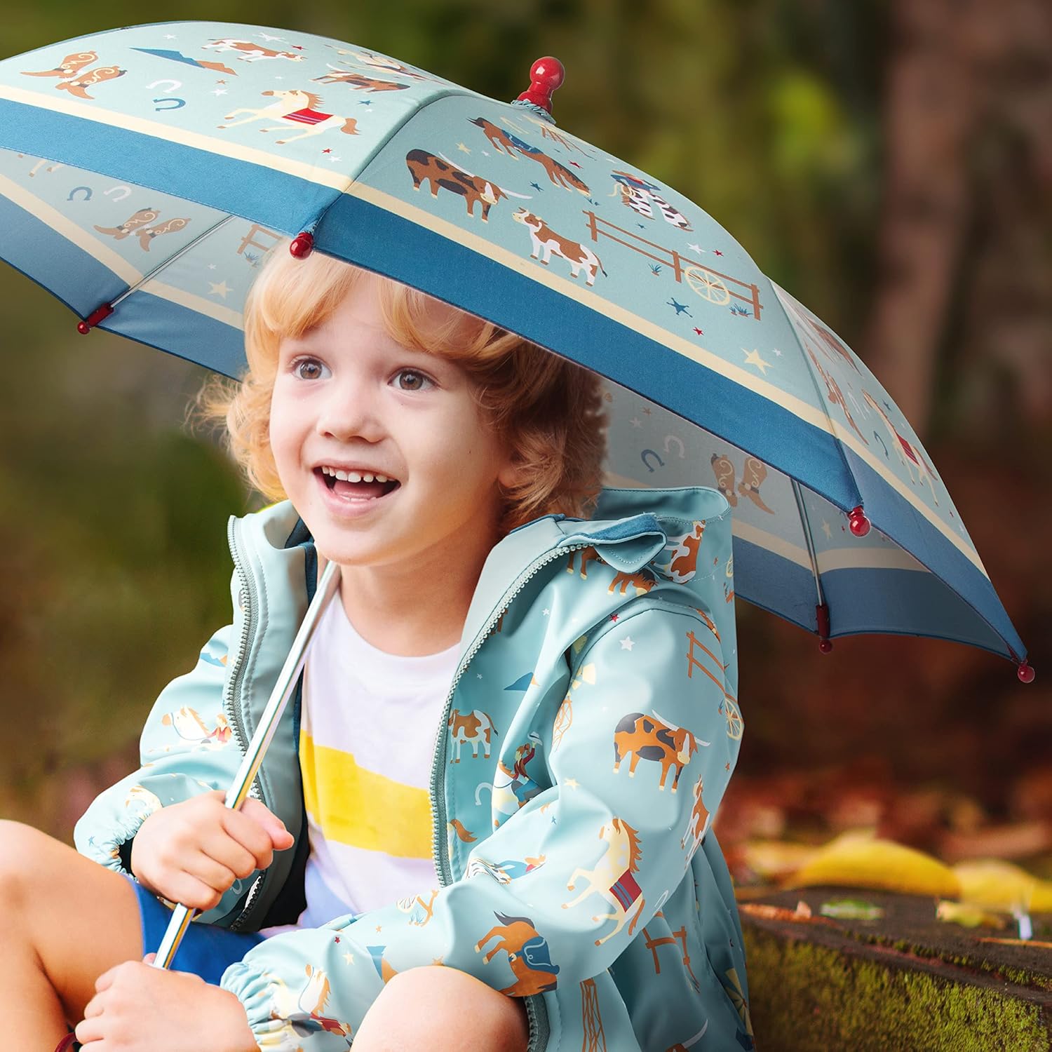 Stephen Joseph Toddler Umbrella with Pinch Free Closure