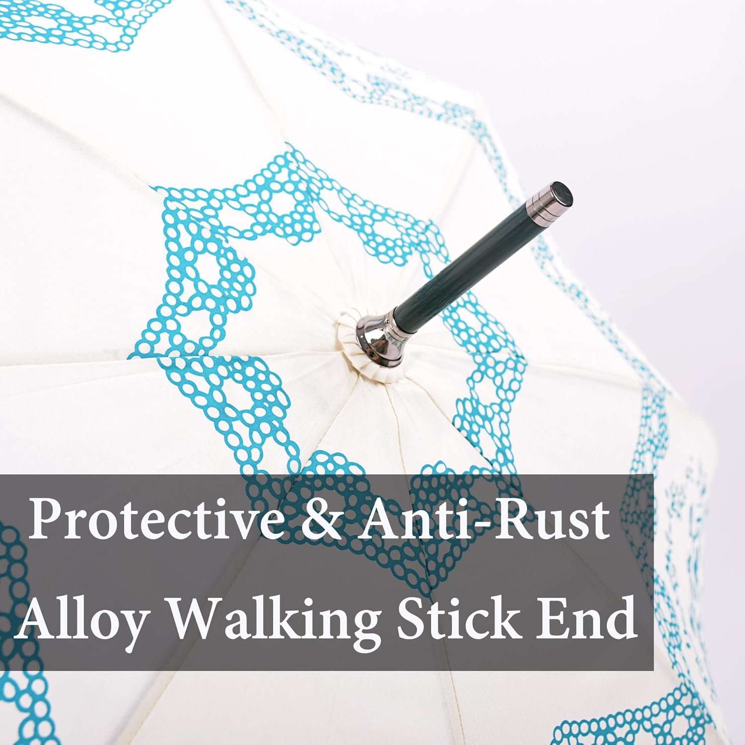 Kung Fu Smith Bubble Windproof Umbrella with Flower Totem Print