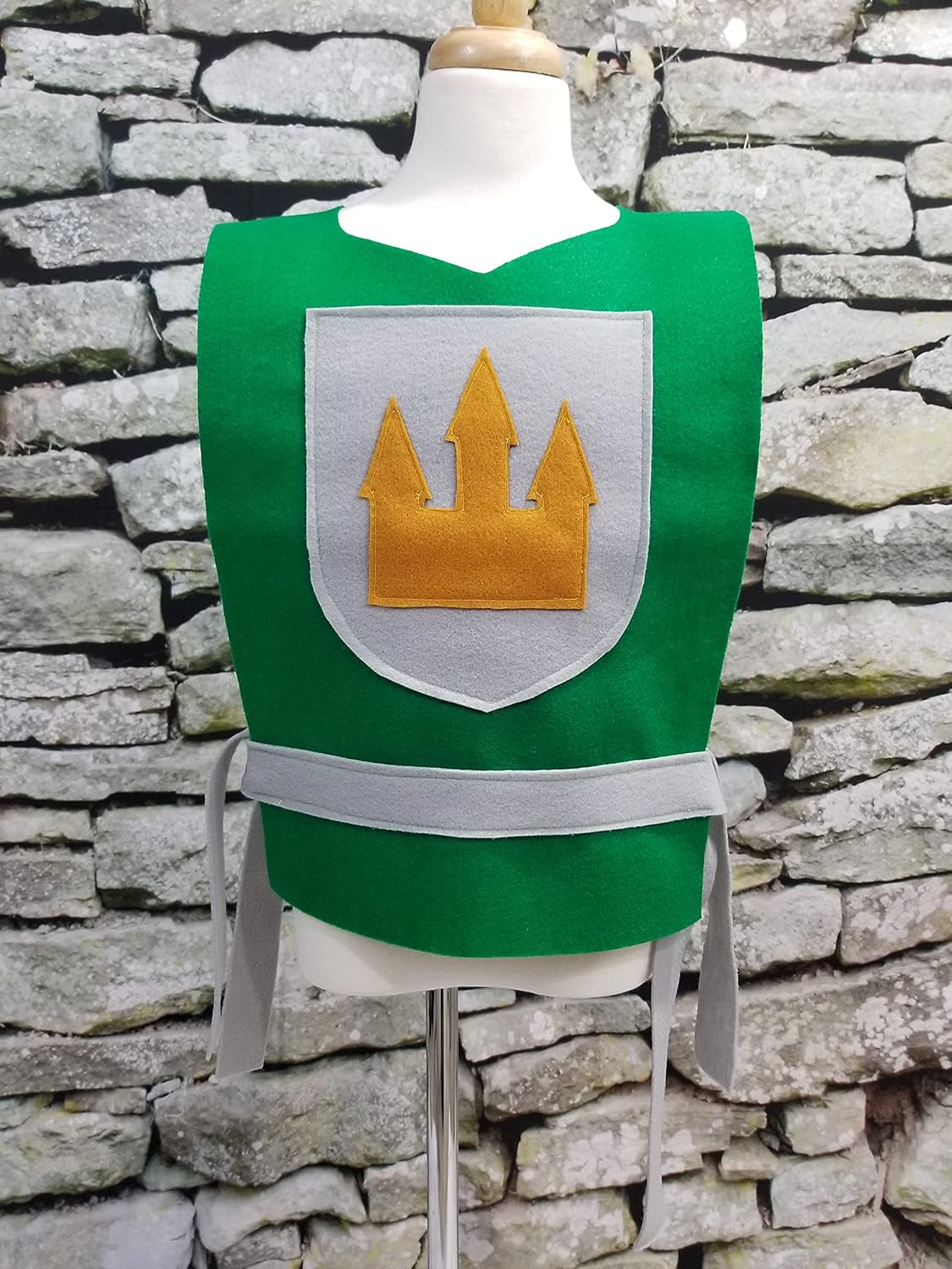 Medieval Knight Green Tunic for Boys - Baby to Adult Sizes
