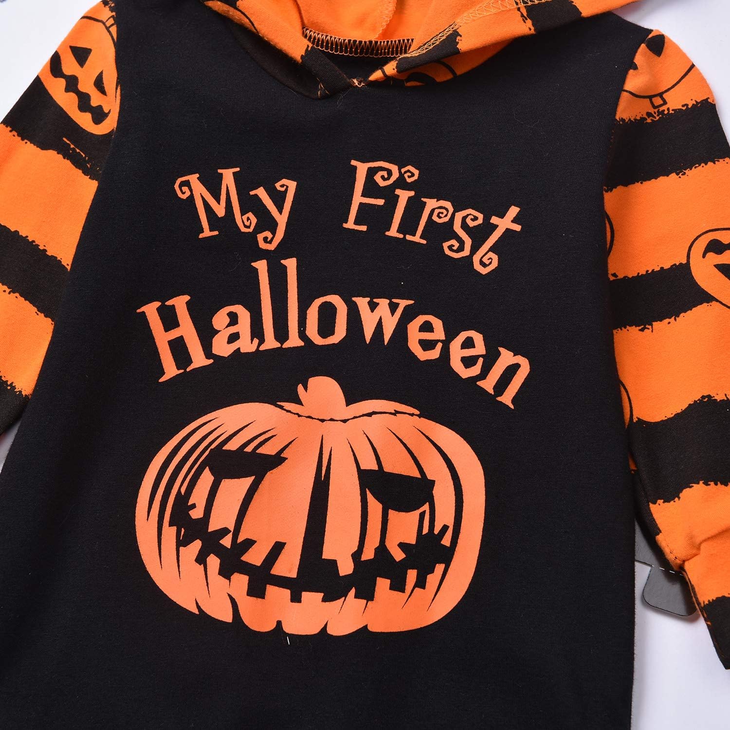 Aalizzwell Baby Halloween Hooded Romper for Toddler Boys Girls